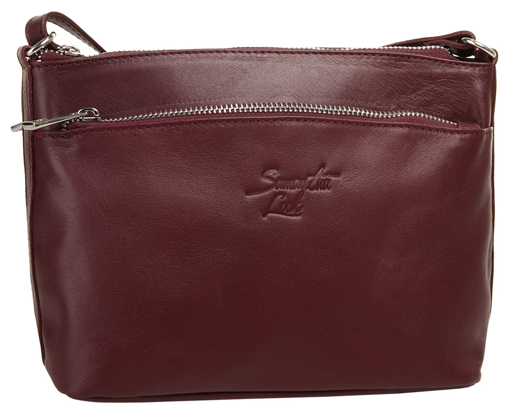 Samantha Look Schoudertas echt leer, made in italy