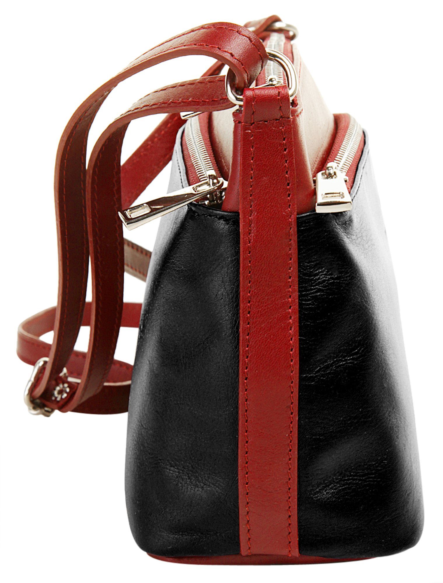Samantha Look Schoudertas echt leer, made in italy