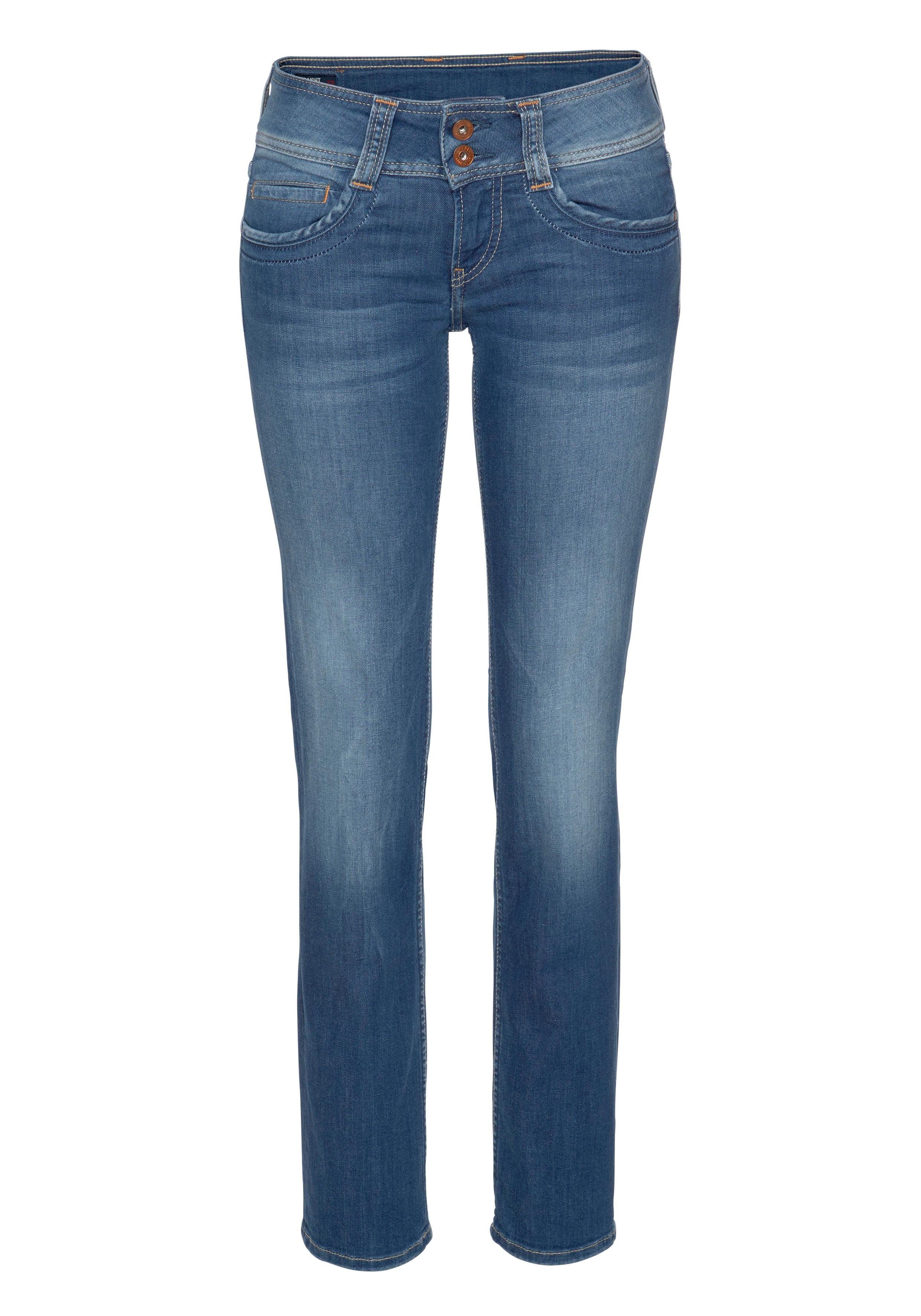 Pepe Jeans Straight jeans GEN in mooie kwaliteit met rechte pijpen en dubbele knoop