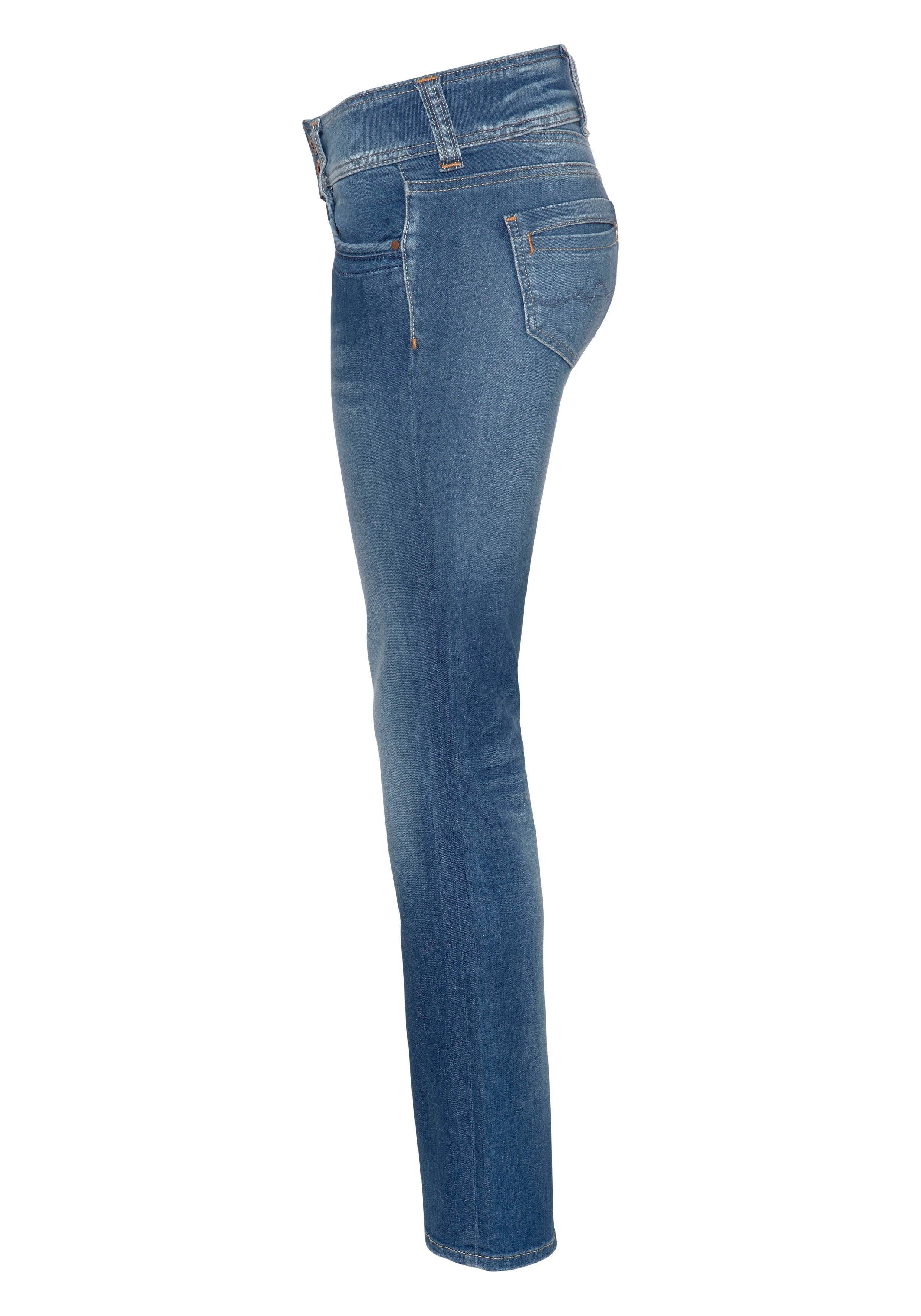 Pepe Jeans Straight jeans GEN in mooie kwaliteit met rechte pijpen en dubbele knoop