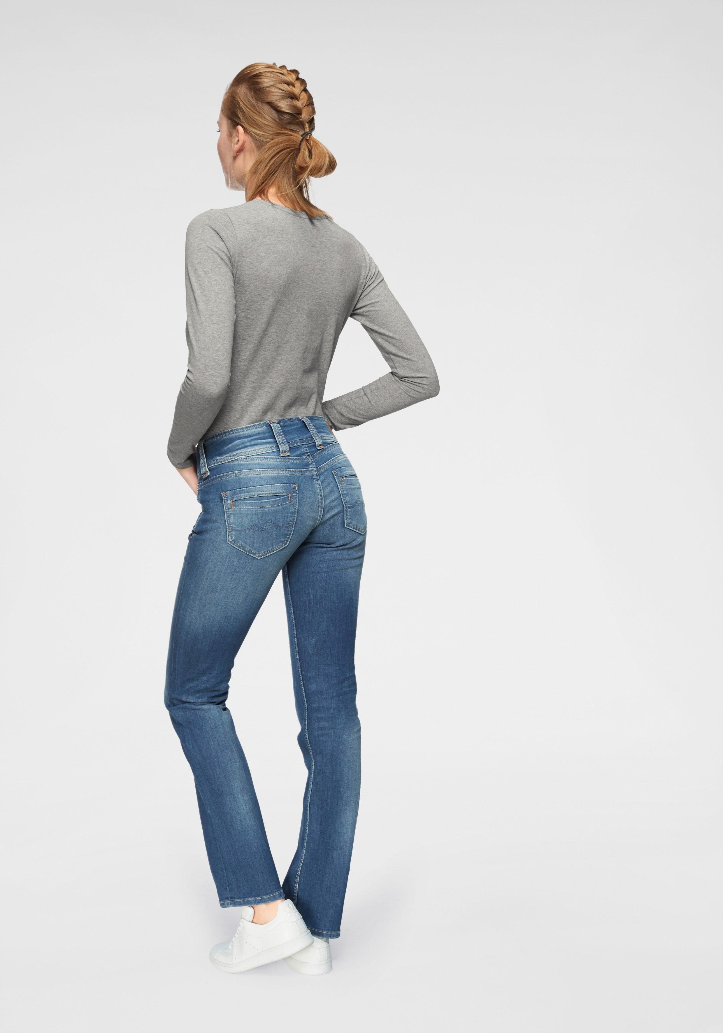 Pepe Jeans Straight jeans GEN in mooie kwaliteit met rechte pijpen en dubbele knoop