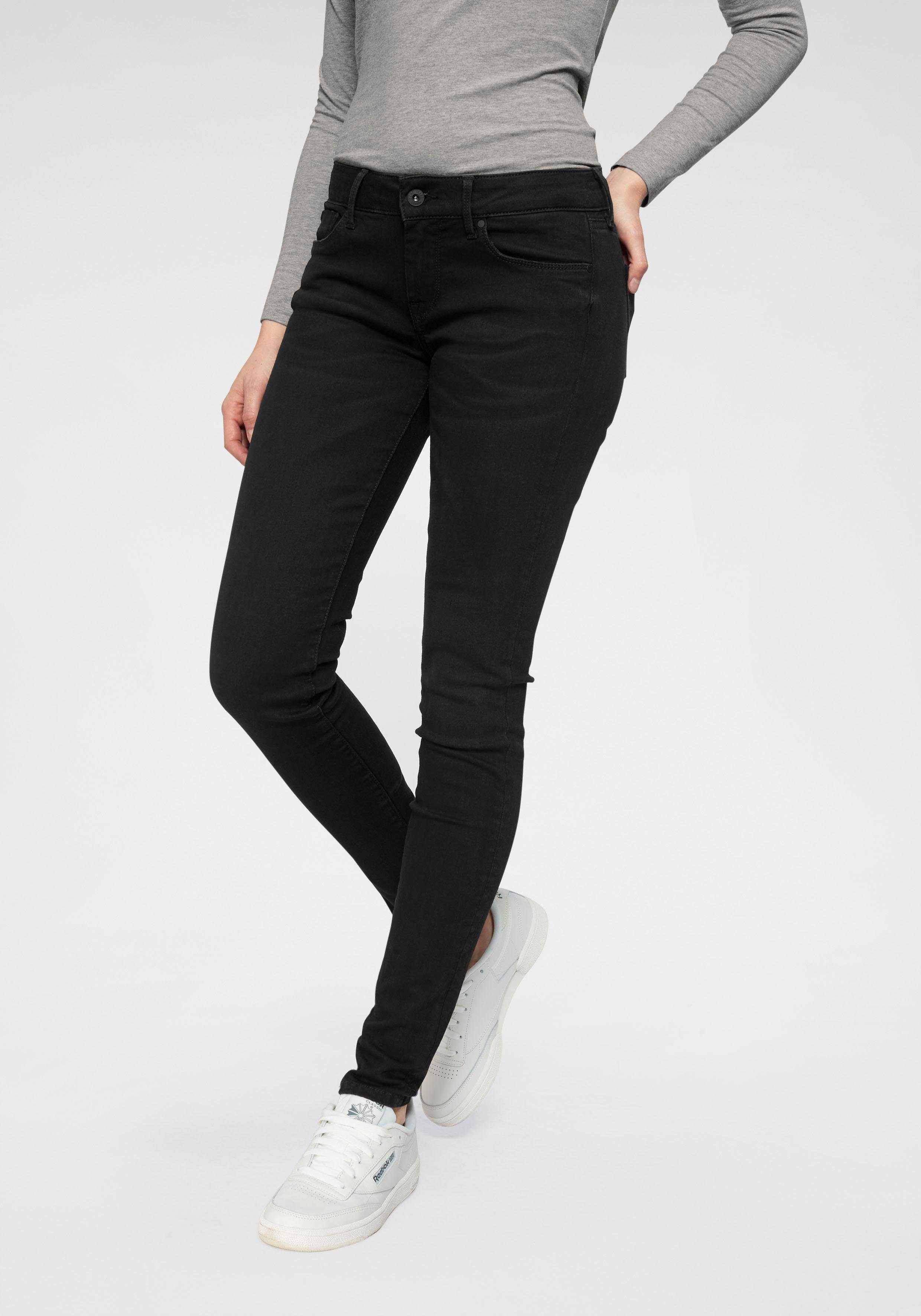 Pepe Jeans Skinny fit jeans SOHO in 5-pocketsstijl met 1-knoop en stretchaandeel