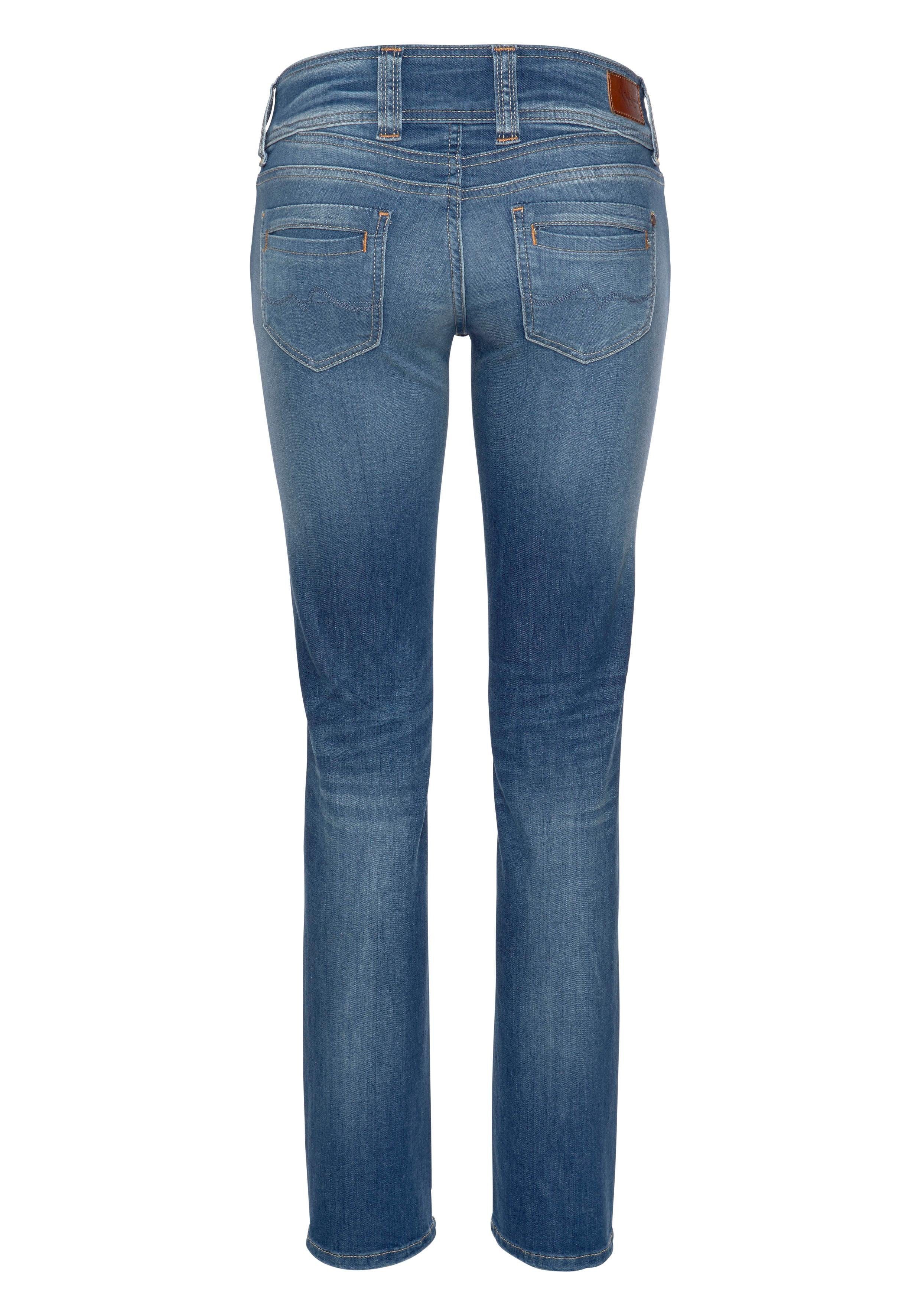 Pepe Jeans Straight jeans GEN in mooie kwaliteit met rechte pijpen en dubbele knoop