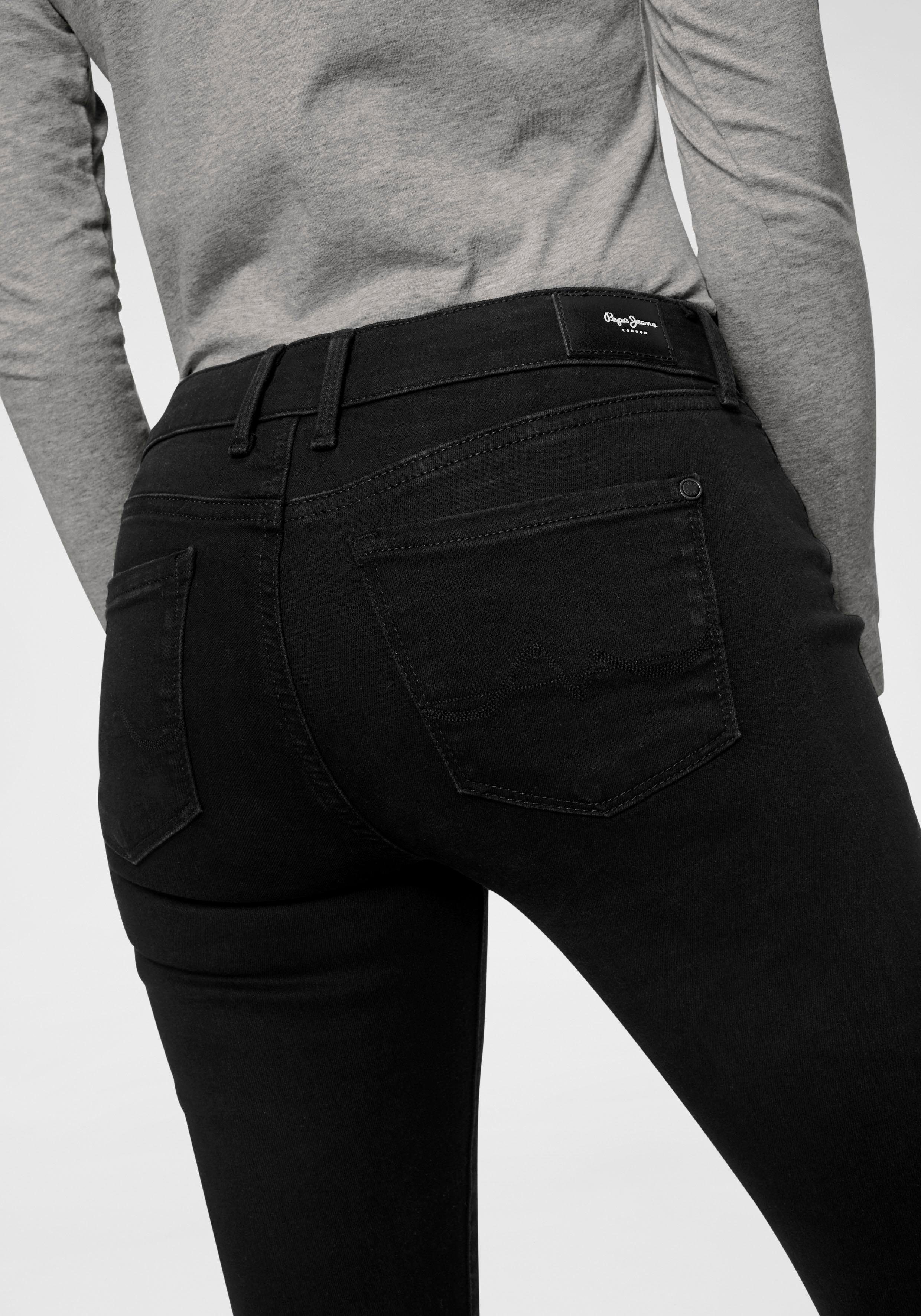 Pepe Jeans Skinny fit jeans SOHO in 5-pocketsstijl met 1-knoop en stretchaandeel