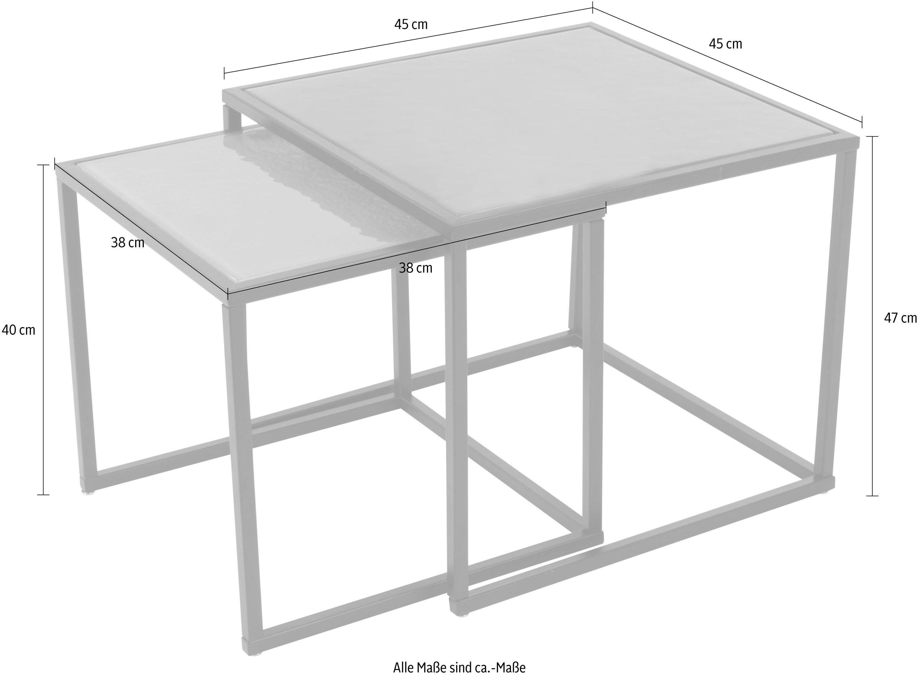 Paroli Salontafel quadra (set, 2 stuks)