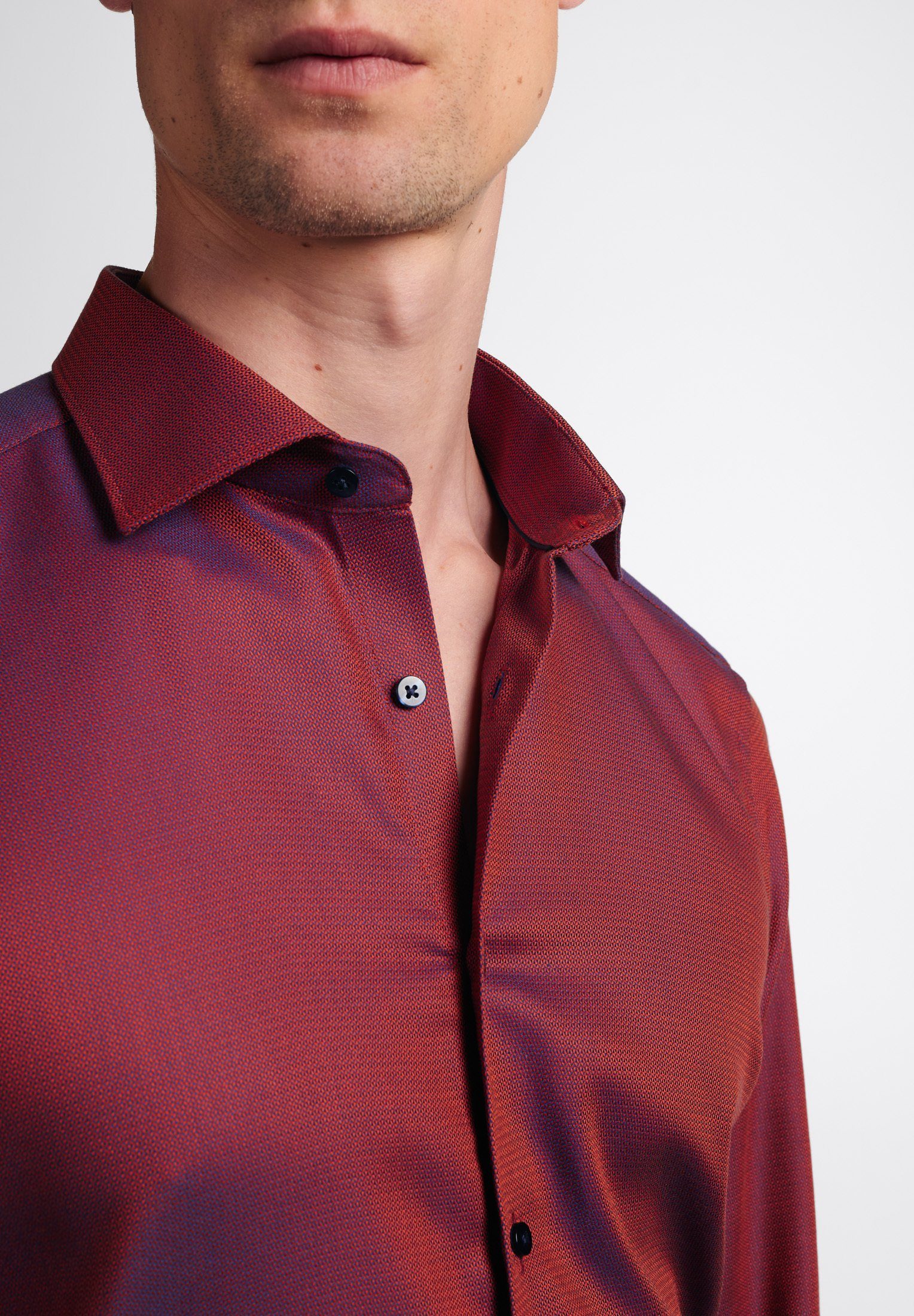 Eterna Overhemd met lange mouwen Slim fit NON IRON (strijkvrij)