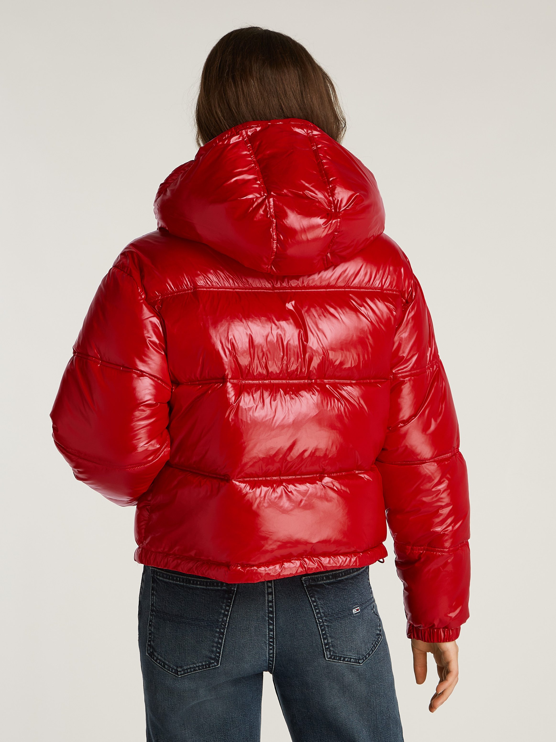 TOMMY JEANS Gewatteerde jas in glanzende look