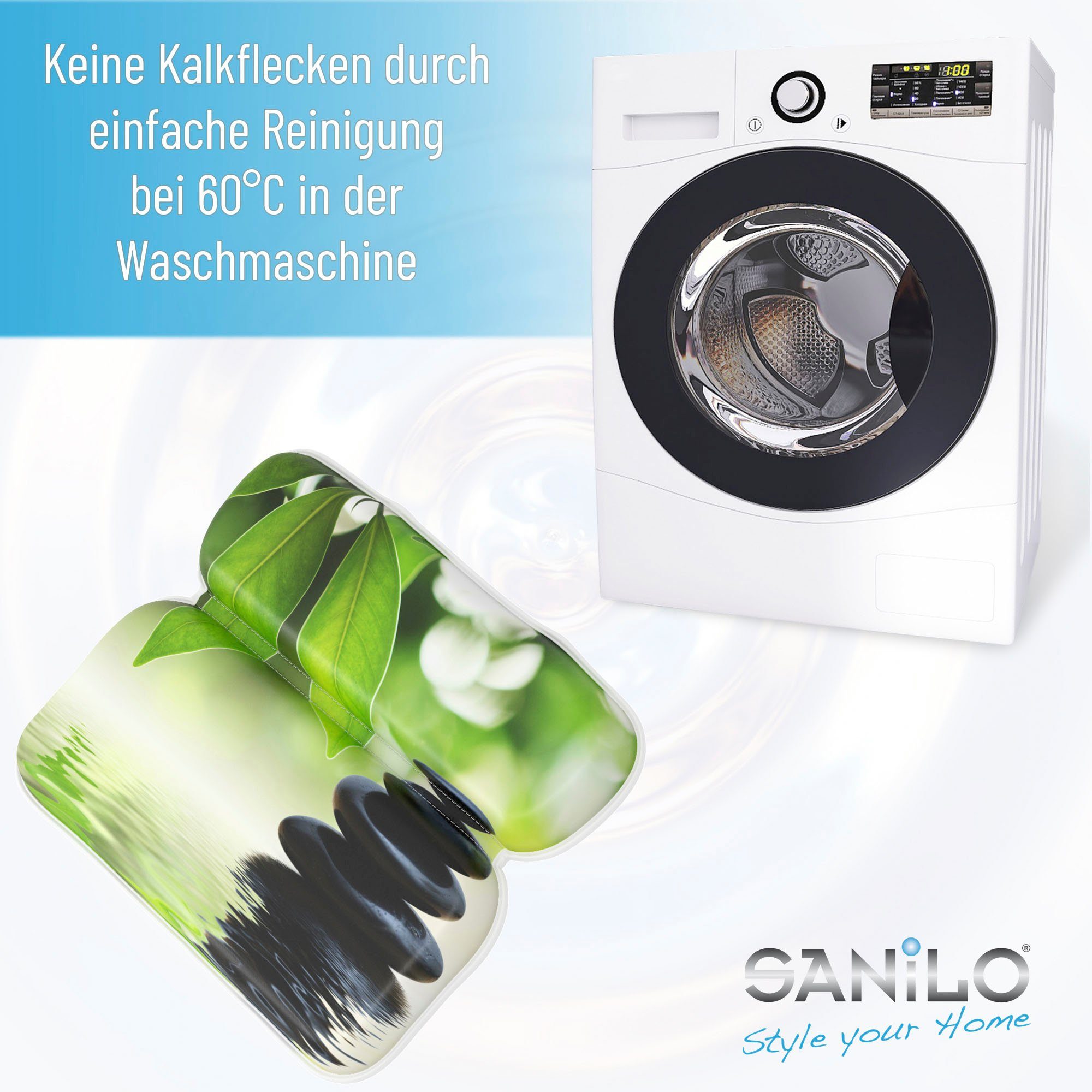 Sanilo Nekkussen Badkussen Harmony comfortabel, antislip, volle kleuren, met 7 prima zuignappen