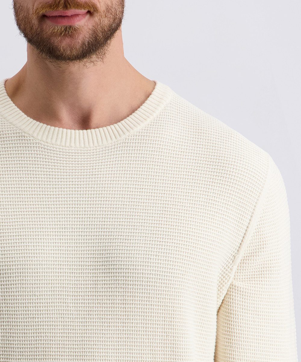 Pierre Cardin Trui met ronde hals met structuur
