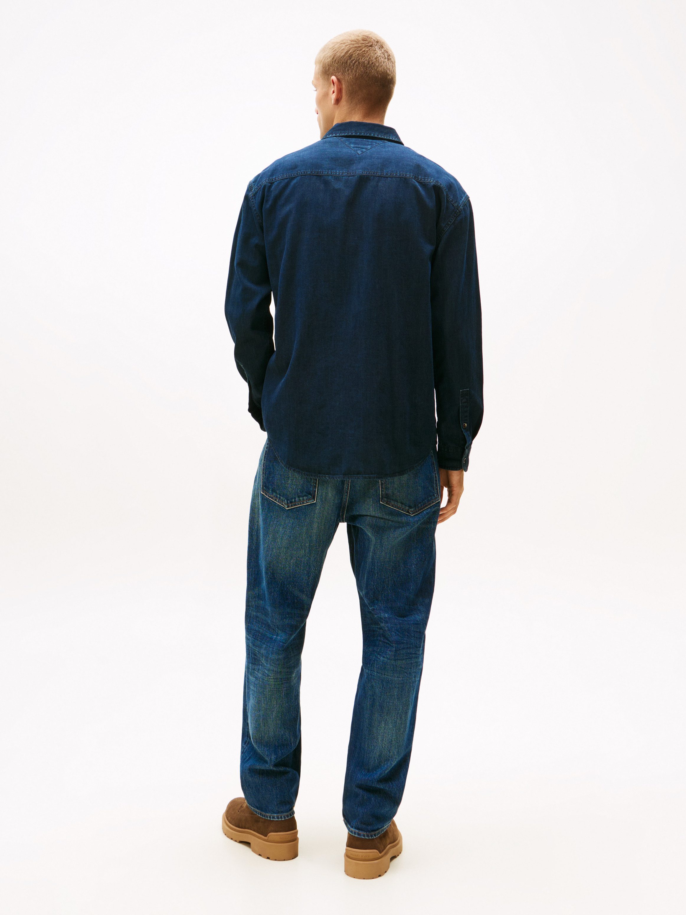 TOMMY Jeans overhemd RELAXED DENIM SHIRT