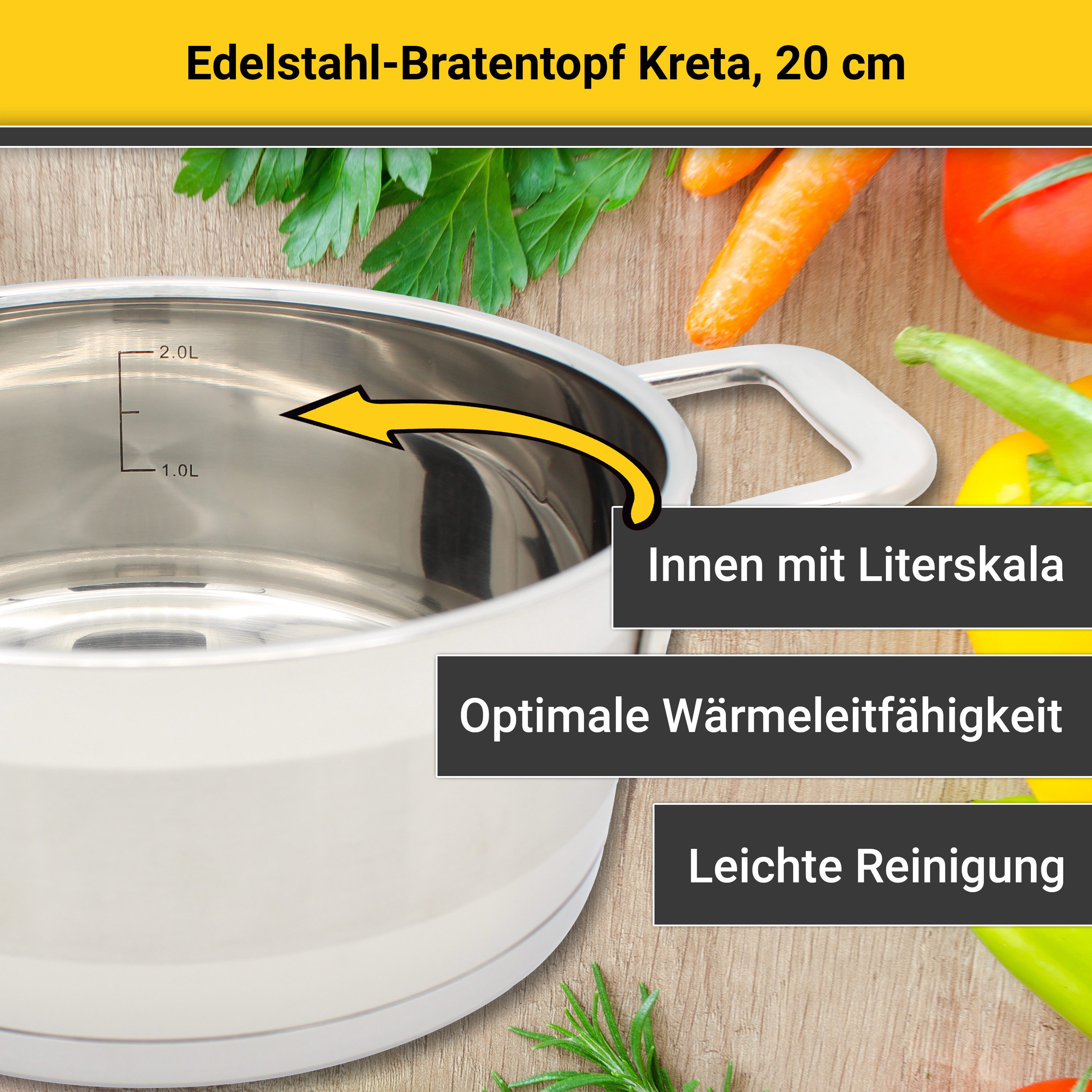 Krüger Braadpan Kreta Inductie