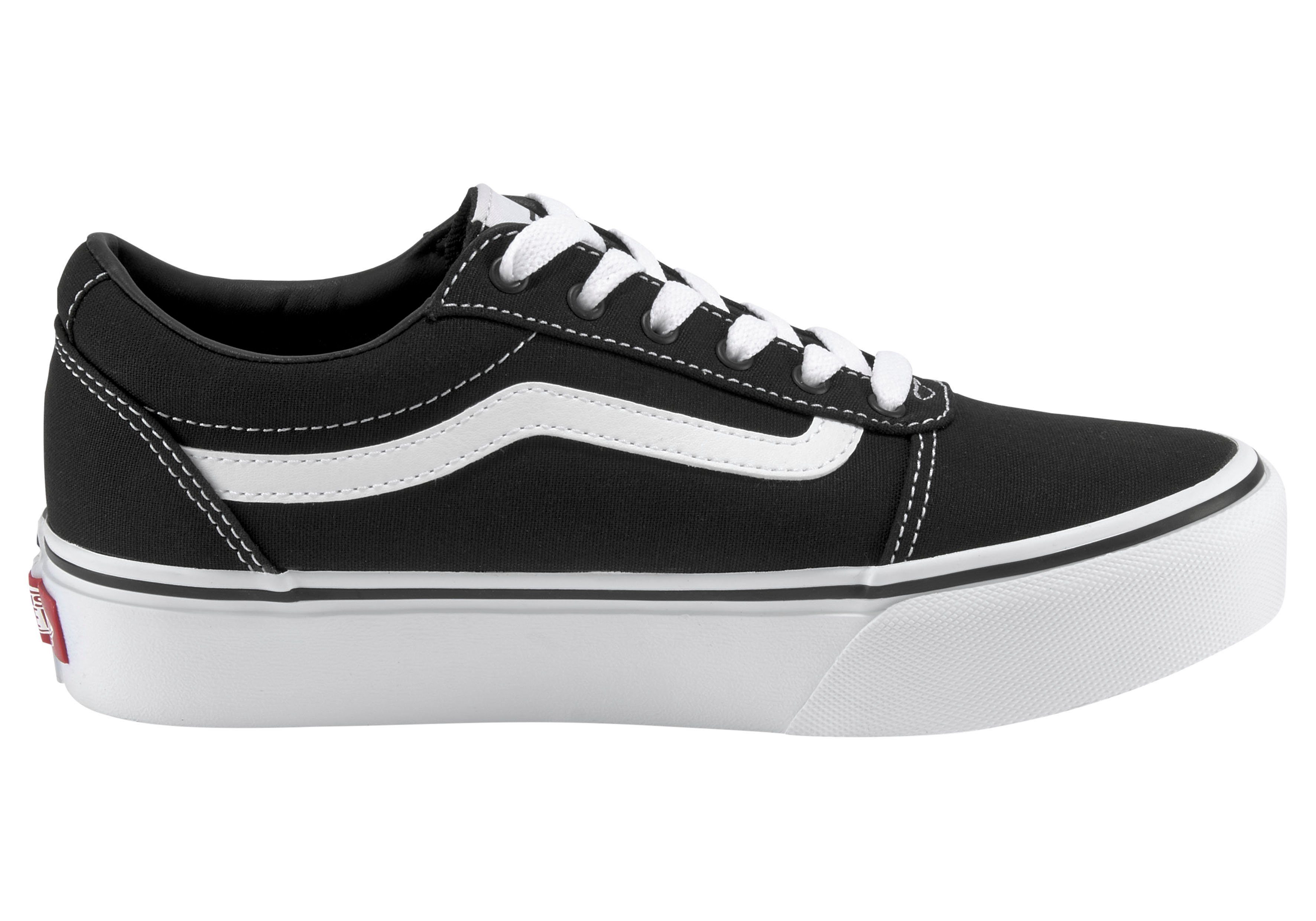 Vans Plateausneakers Ward Platform van textielen canvasmateriaal