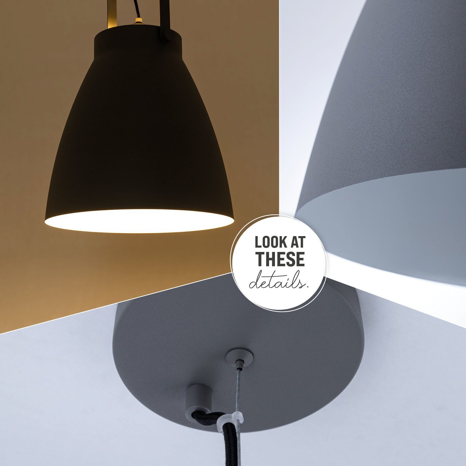 Paco Home Hanglamp BOONE PD Staande lamp modern woonkamer Industrial koplamp design E27