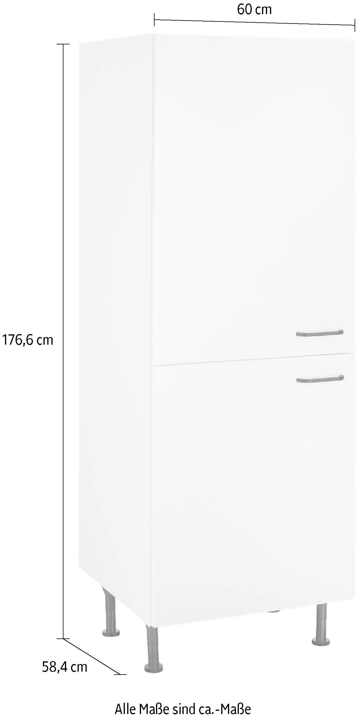 OPTIFIT Hoge kast Elga met soft-close-functie, in hoogte verstelbare poten, breedte 60 cm