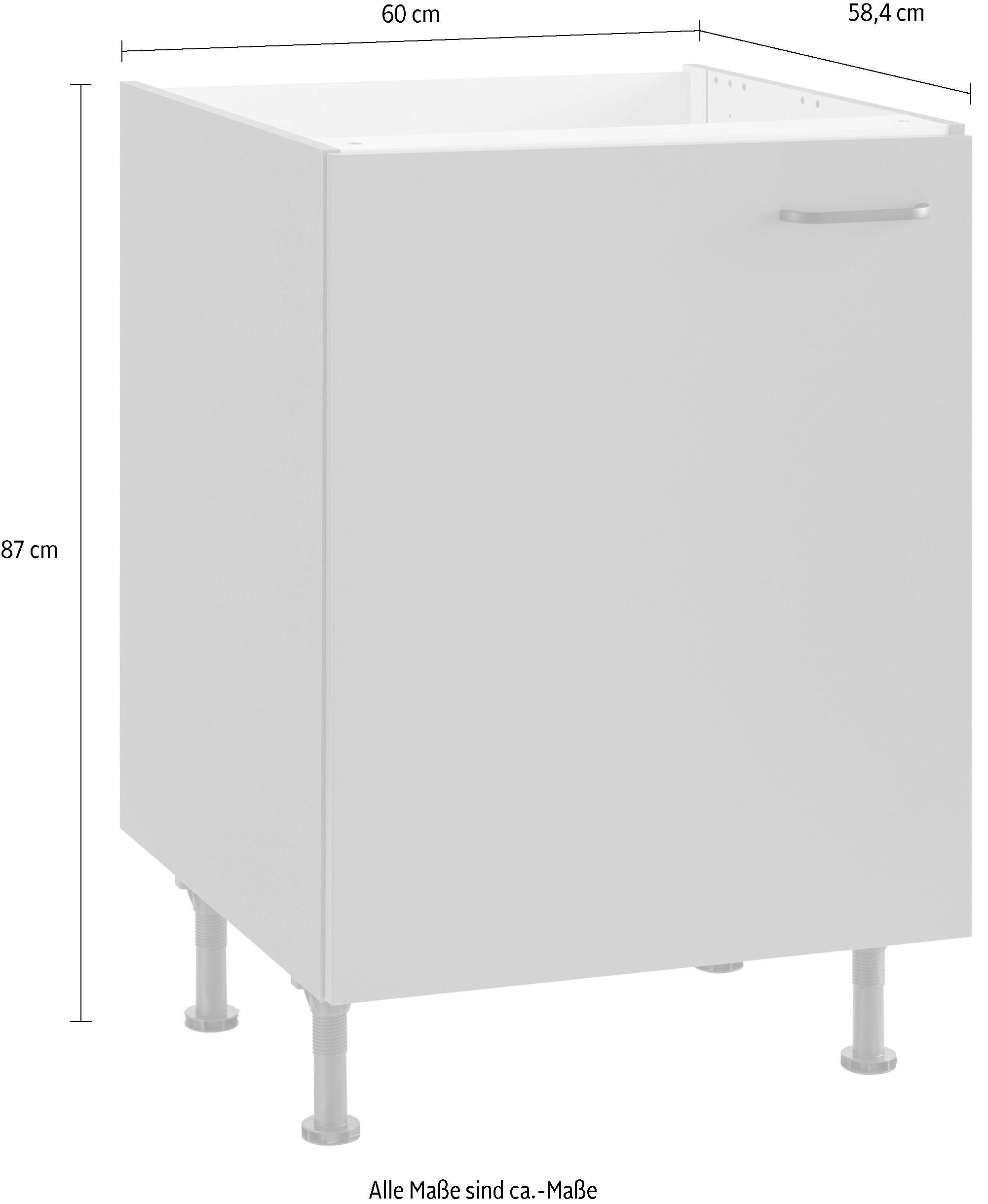 OPTIFIT Gootsteenkast Elga met soft-close-functie, in hoogte verstelbare poten, breedte 60 cm