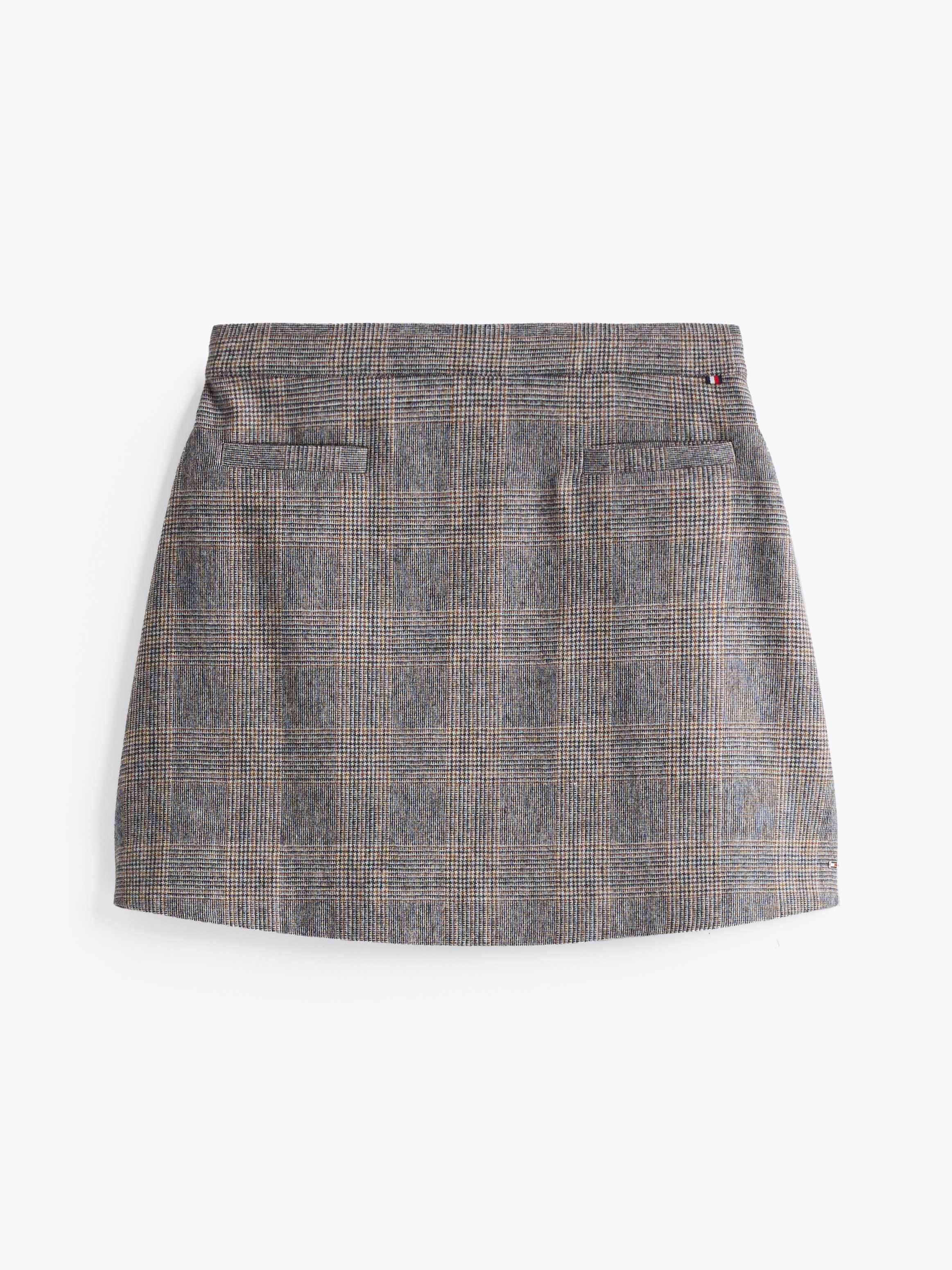Tommy Hilfiger Rok in a-lijn WOOL MIX CHECK MINI SKIRT