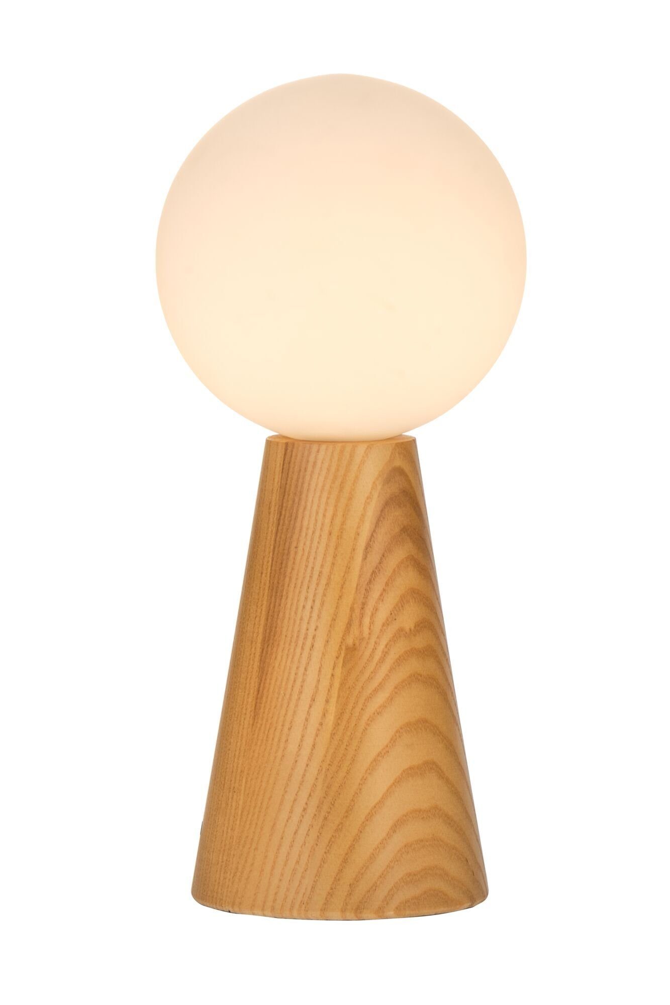 Pauleen Tafellamp Woody Soul glas/esdoornhout 230V max. 3,5W wit/hout natuur