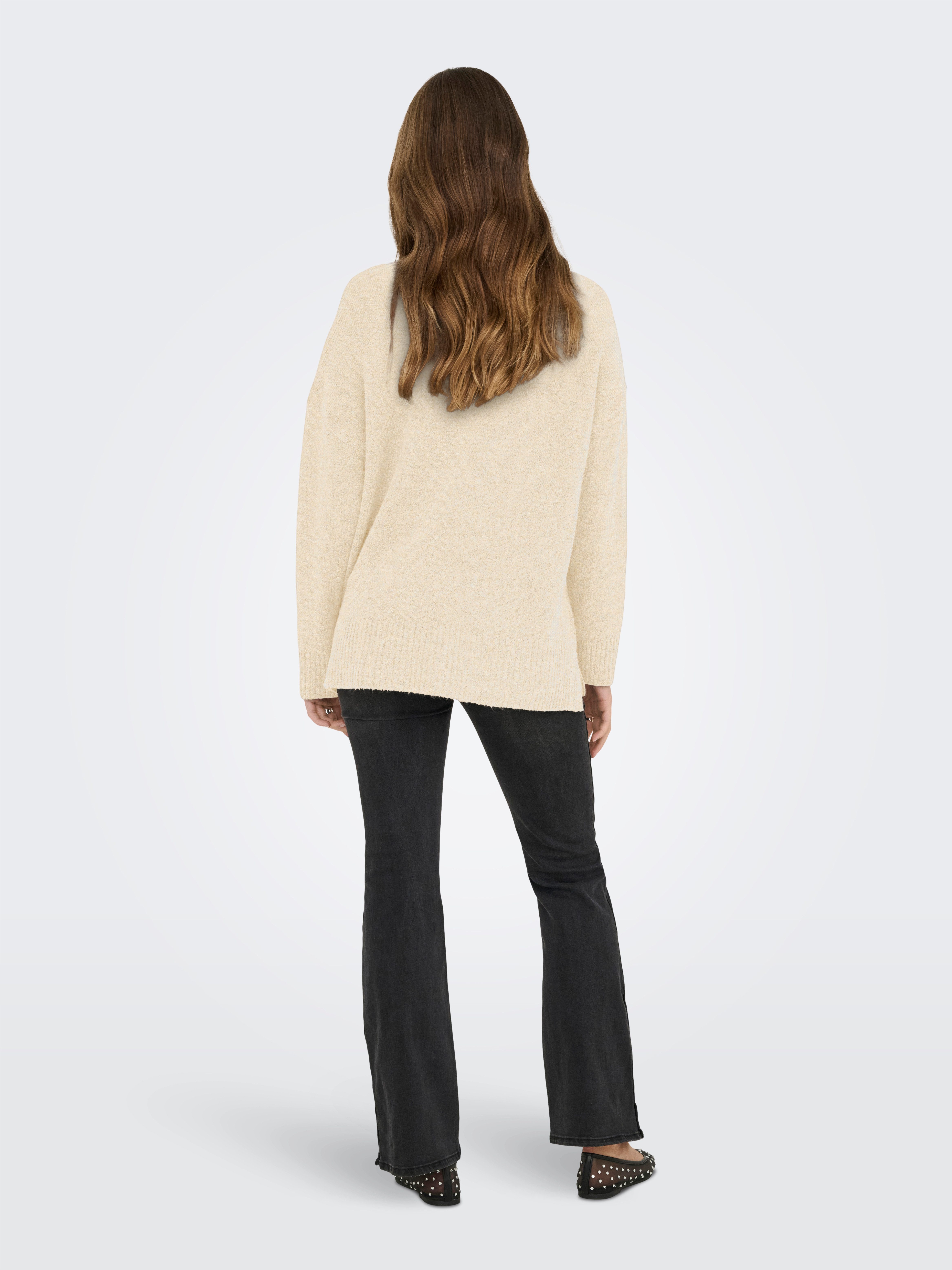 Only Gebreide trui ONLHAZEL LS HIGHNECK OVERS PULL KNT NOOS