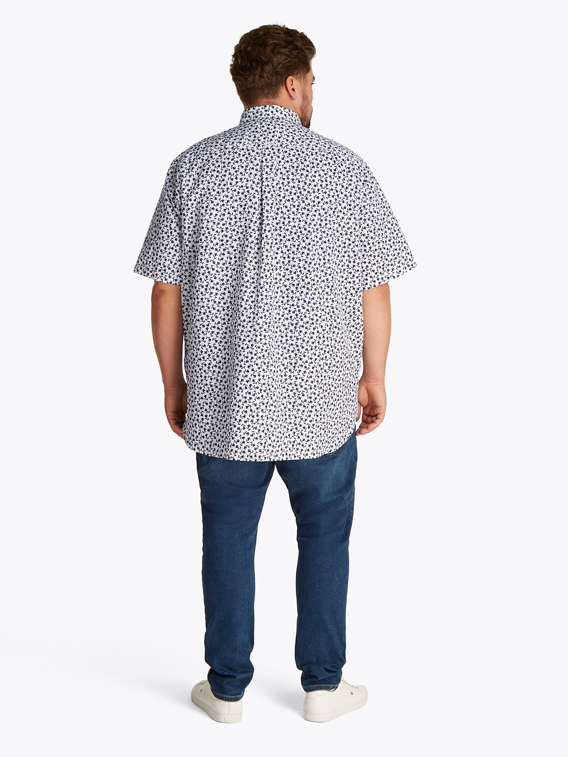 Tommy Hilfiger Overhemd met korte mouwen BT-LINEN BLEND MPRINT