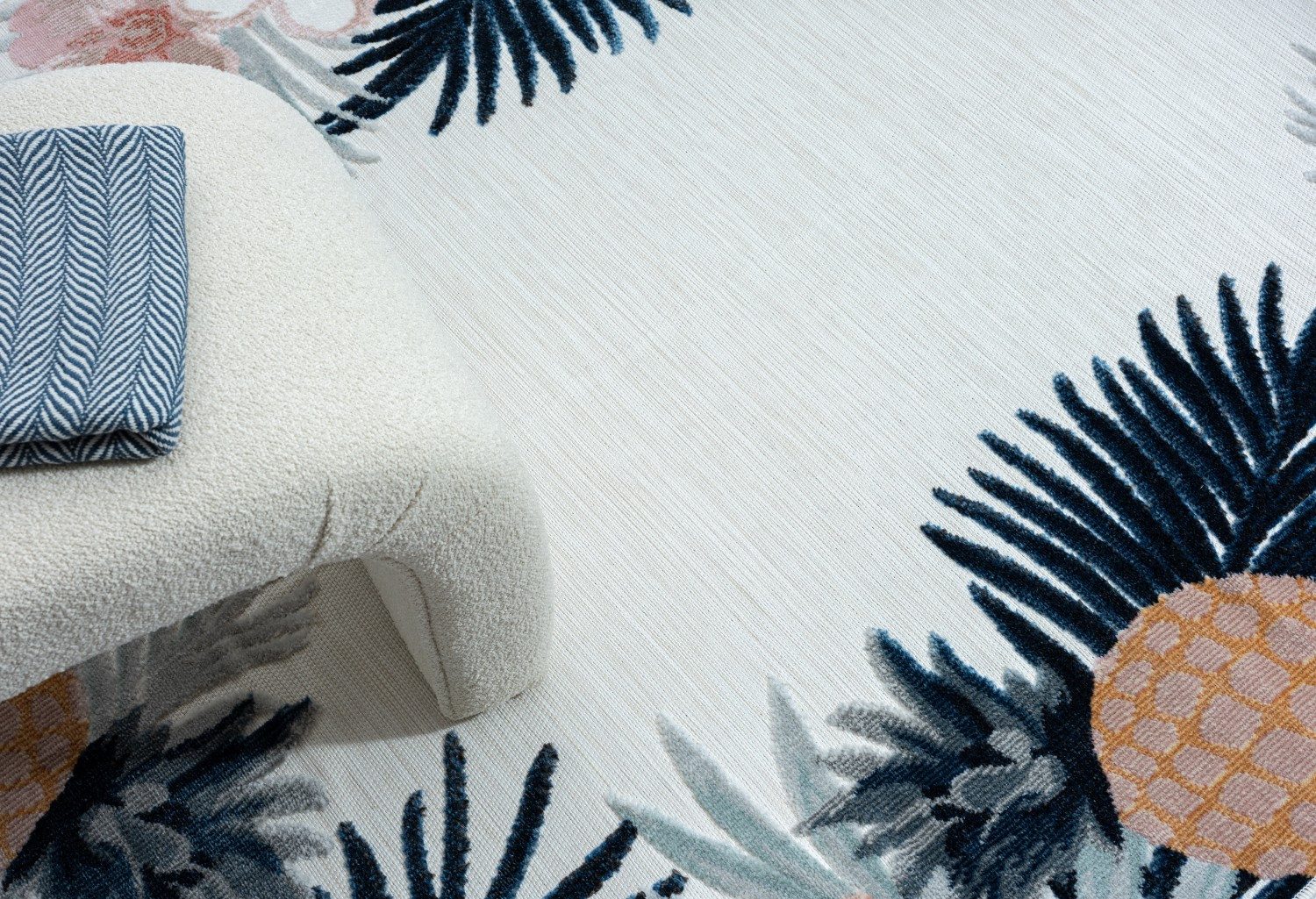 Myflair Möbel & Accessoires Vloerkleed Zonnig voorraadopruiming Bloemenmotief, met rand, geschikt voor buiten, balkon, terras