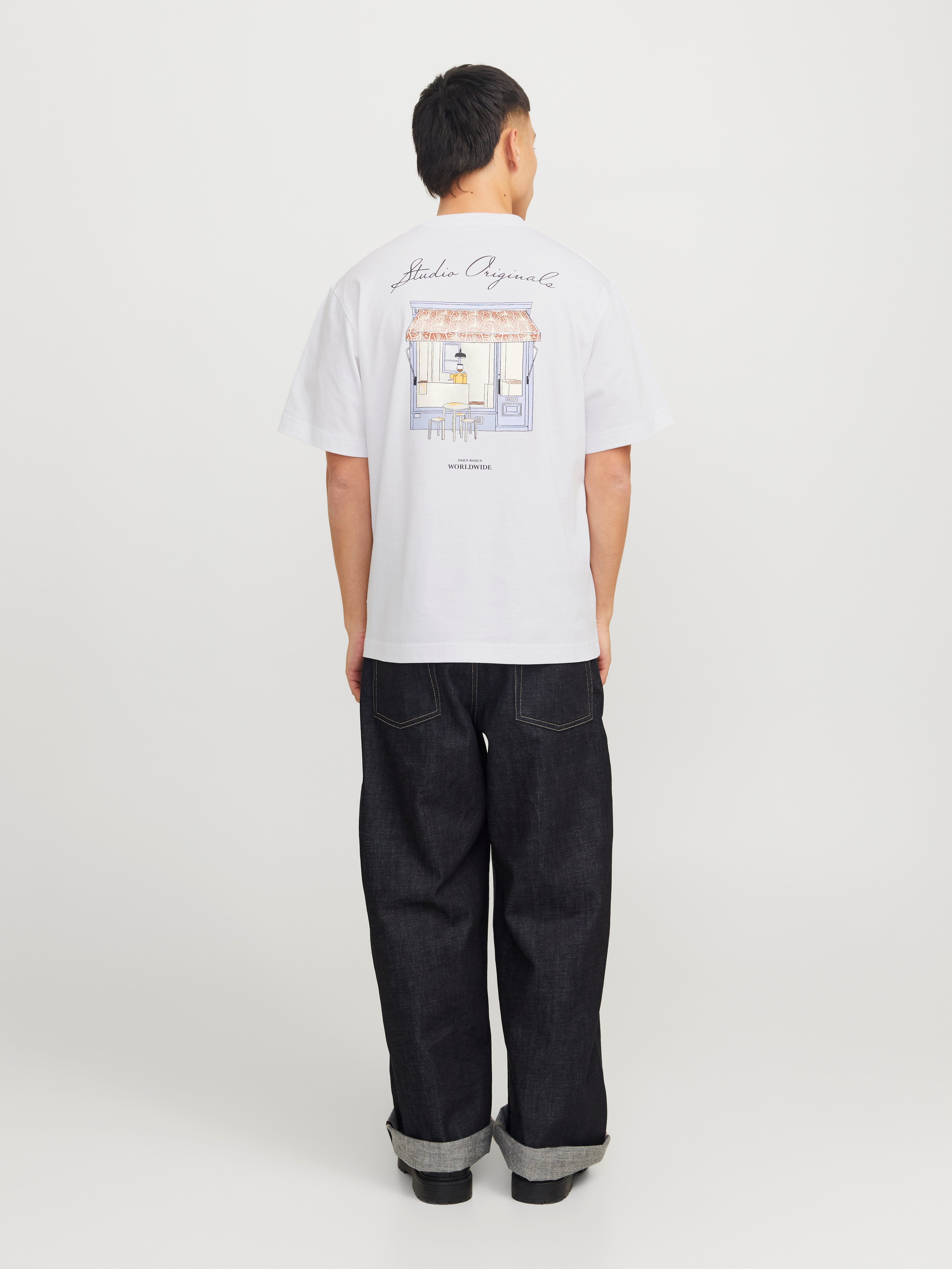 Jack & Jones T-shirt JORISLINGTON BACK TEE SS CREW NECK SN