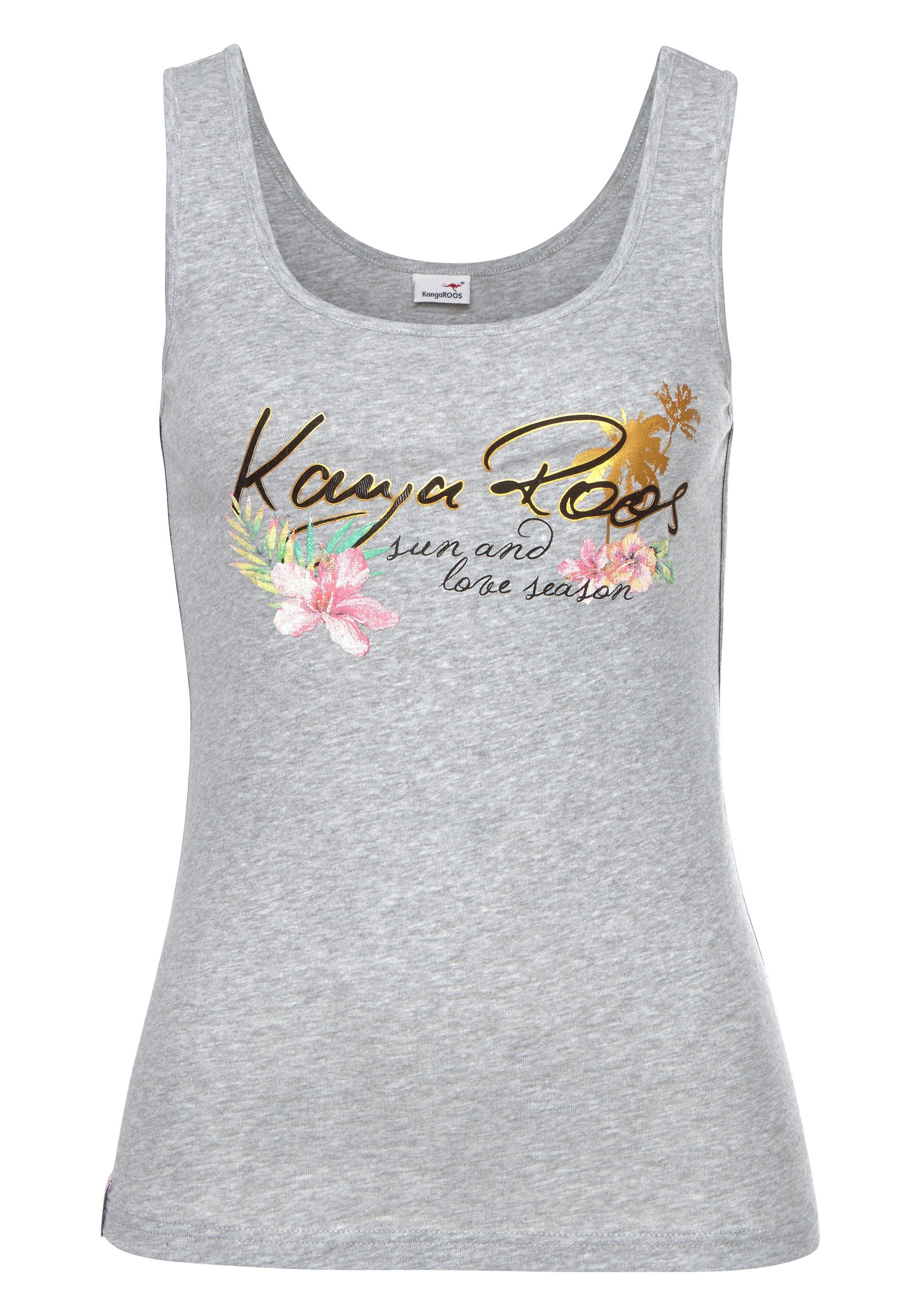 KangaROOS Tanktop met elegante frontprint