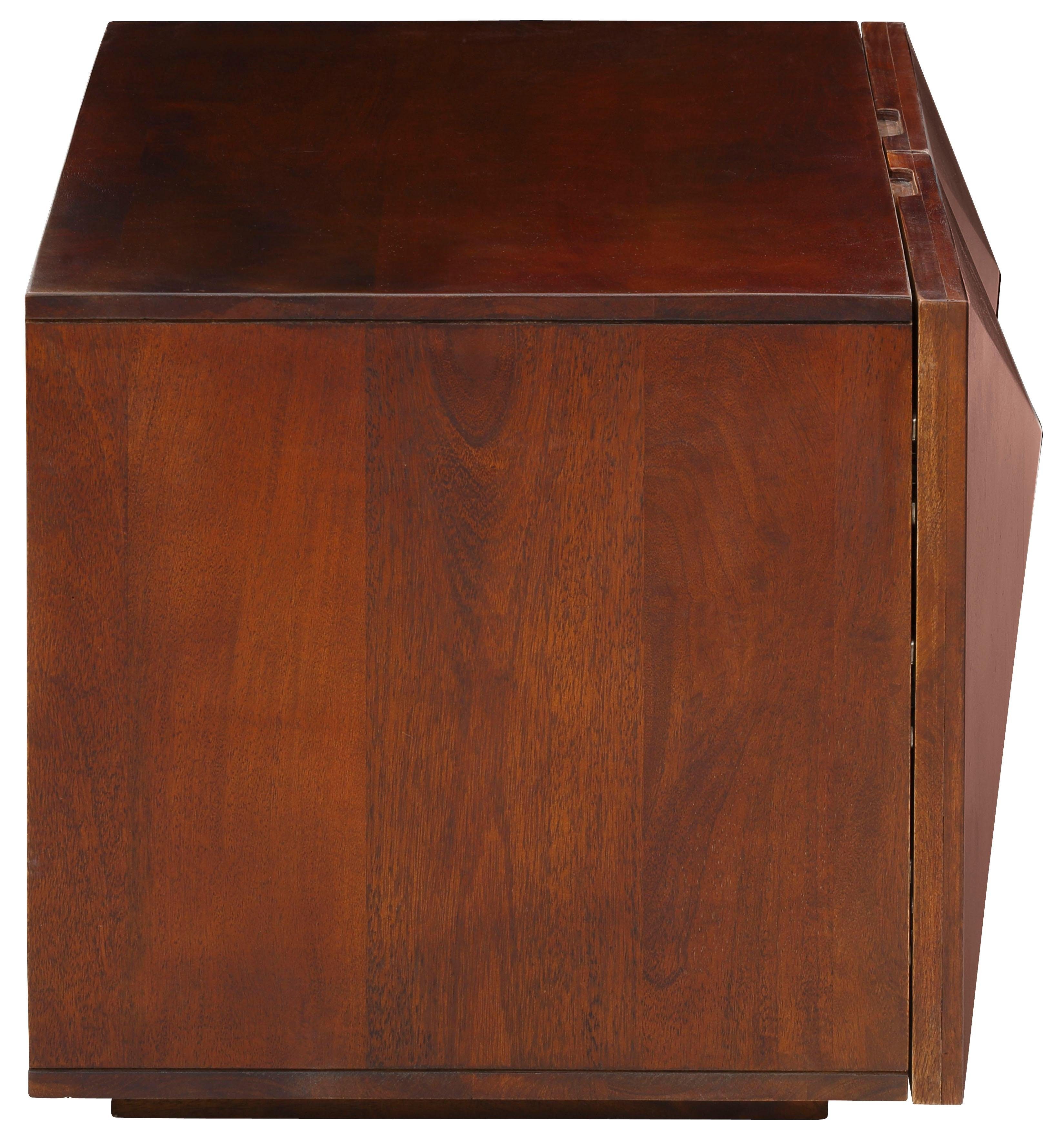 Home affaire Salontafel Diamond van massief mangohout in 3d-look op de buitenkanten, breedte 90 cm