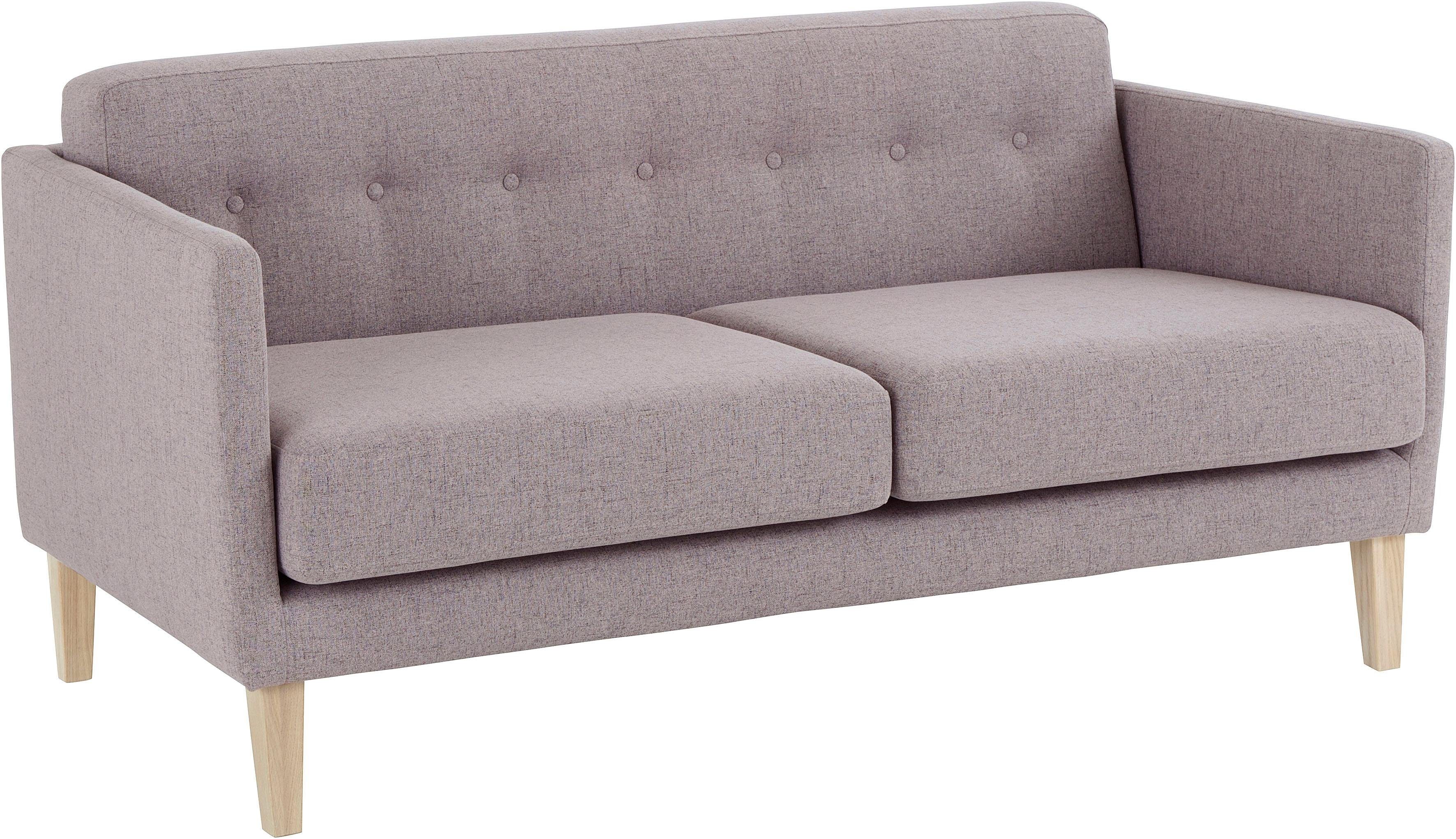andas 2-zitsbank Raadal in rechtlijnige scandinavische look, design by morten georgsen grijs, 2-zitsbanken