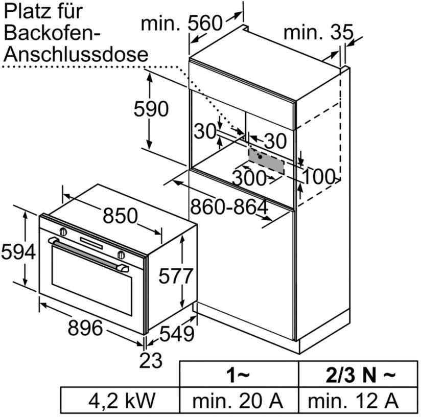 SIEMENS Inbouwoven VB578D0S0 touch-control