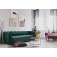 exxpo - sofa fashion 3-zitsbank inclusief bedfunctie en bedkist groen