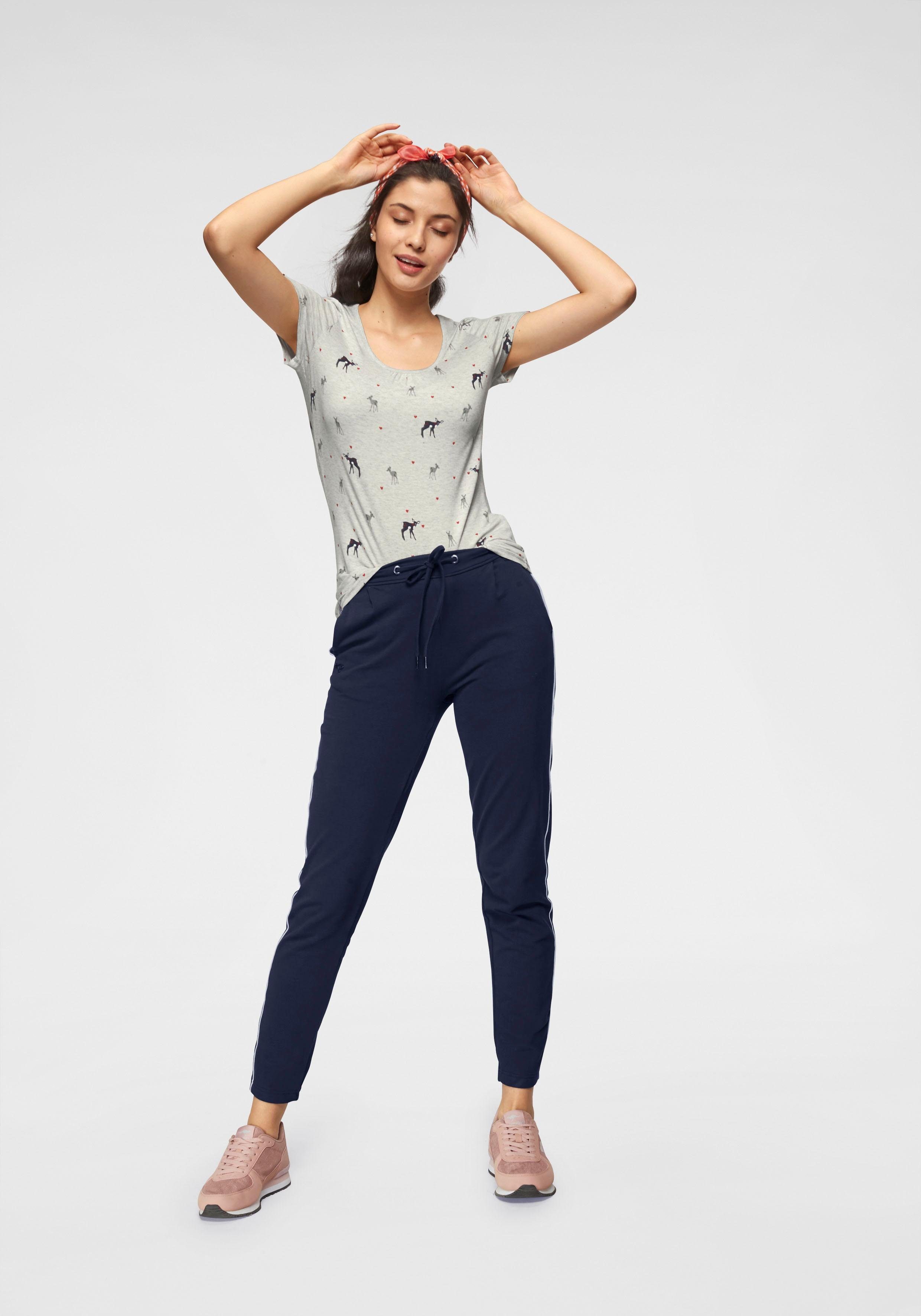 KangaROOS Jogpants met contraststrepen opzij