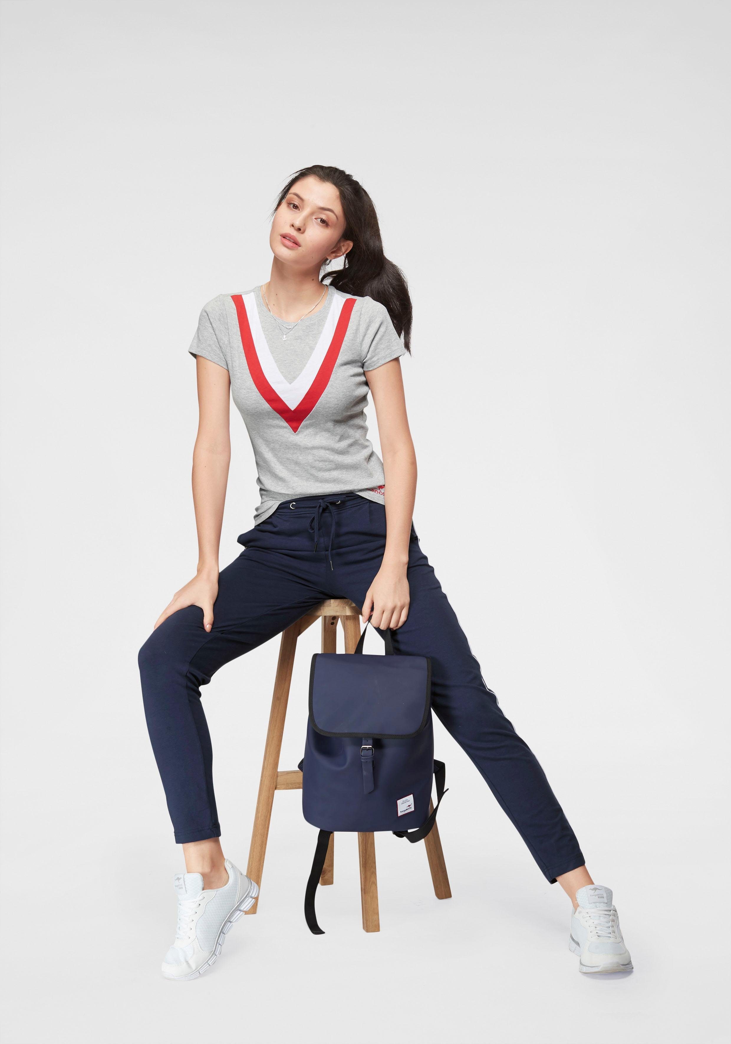 KangaROOS Jogpants met contraststrepen opzij