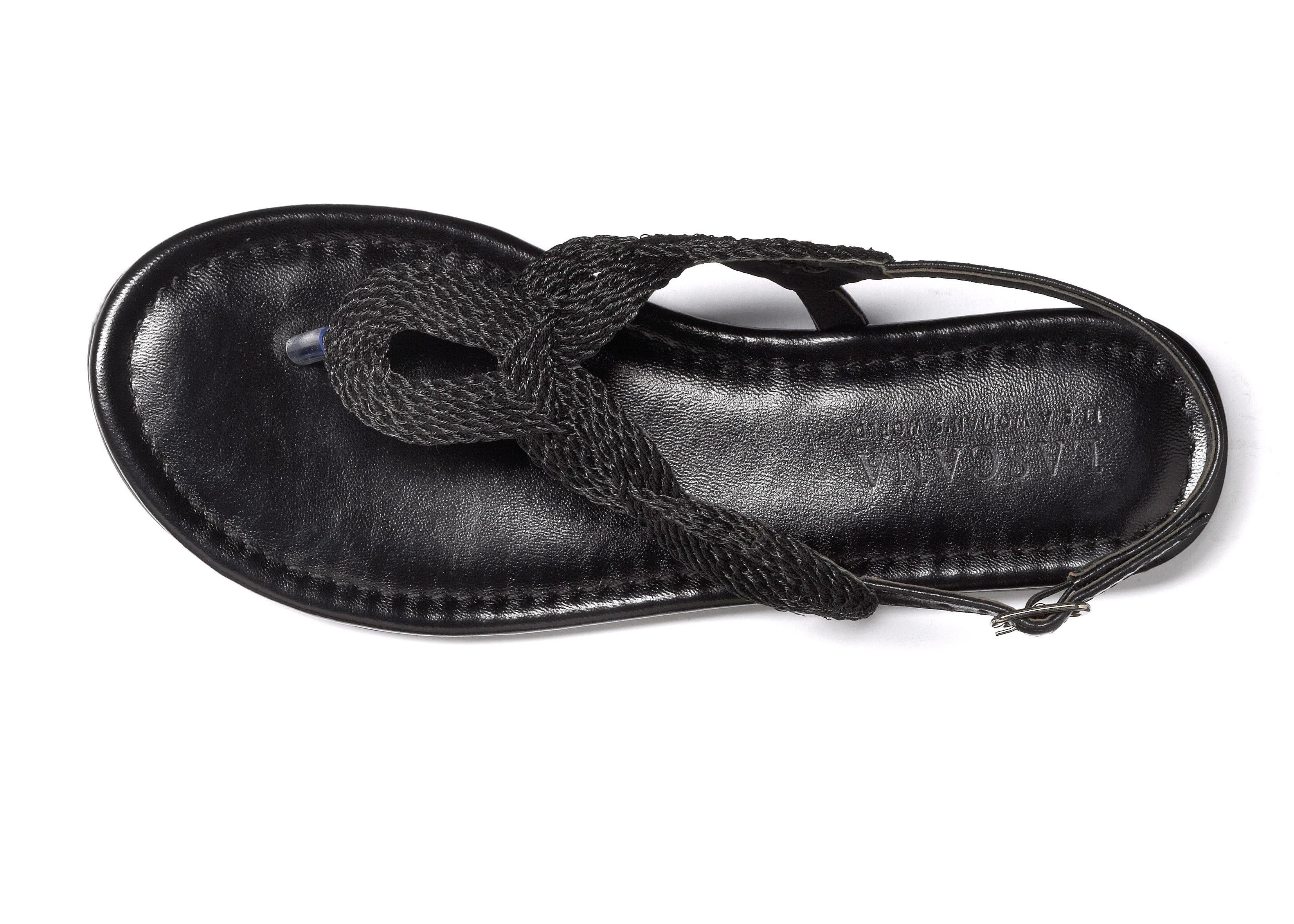 Lascana Teenslippers Sandaal, pantoletten in metallic-look VEGAN