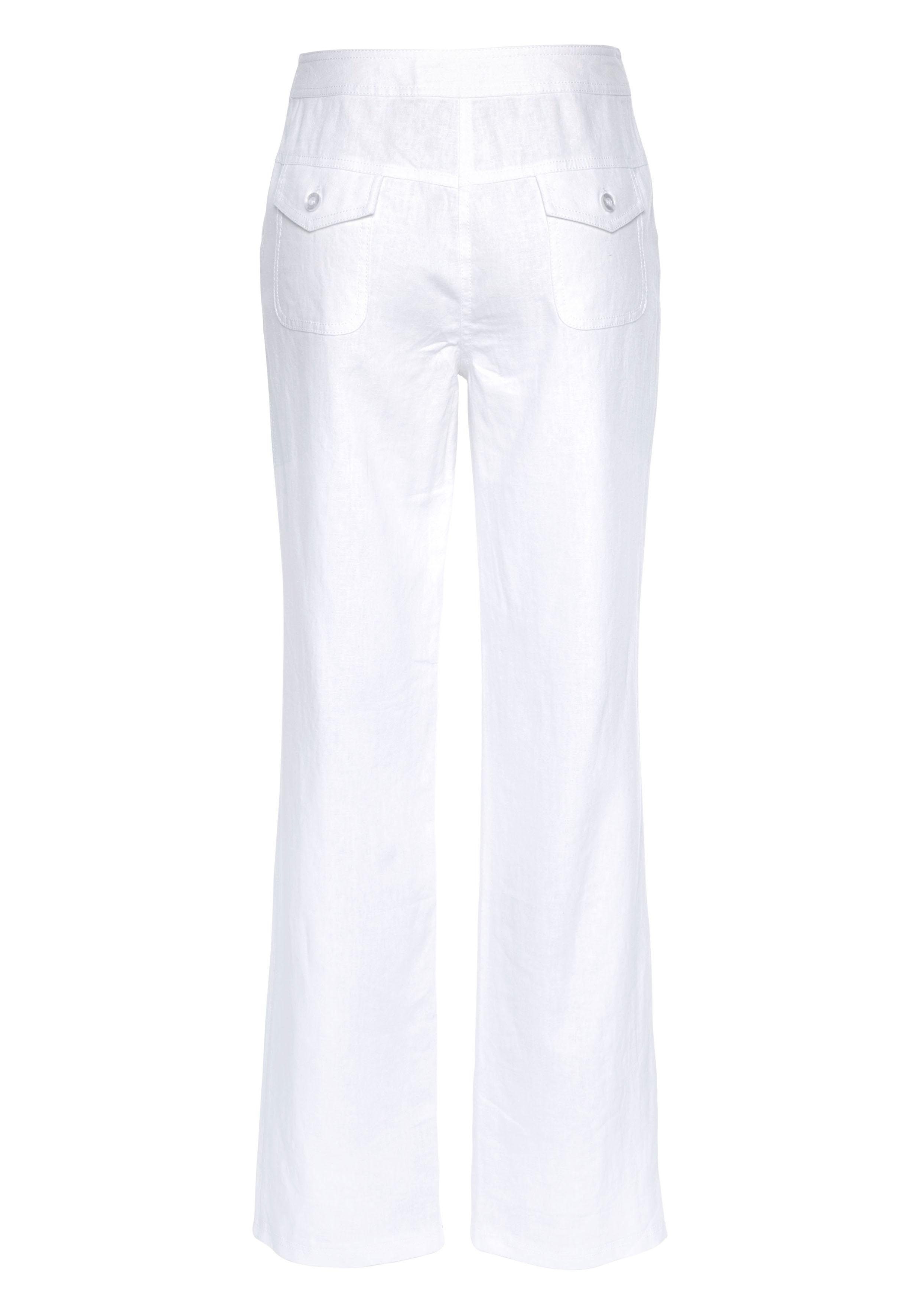 Aniston CASUAL Linnen broek met bindstrik