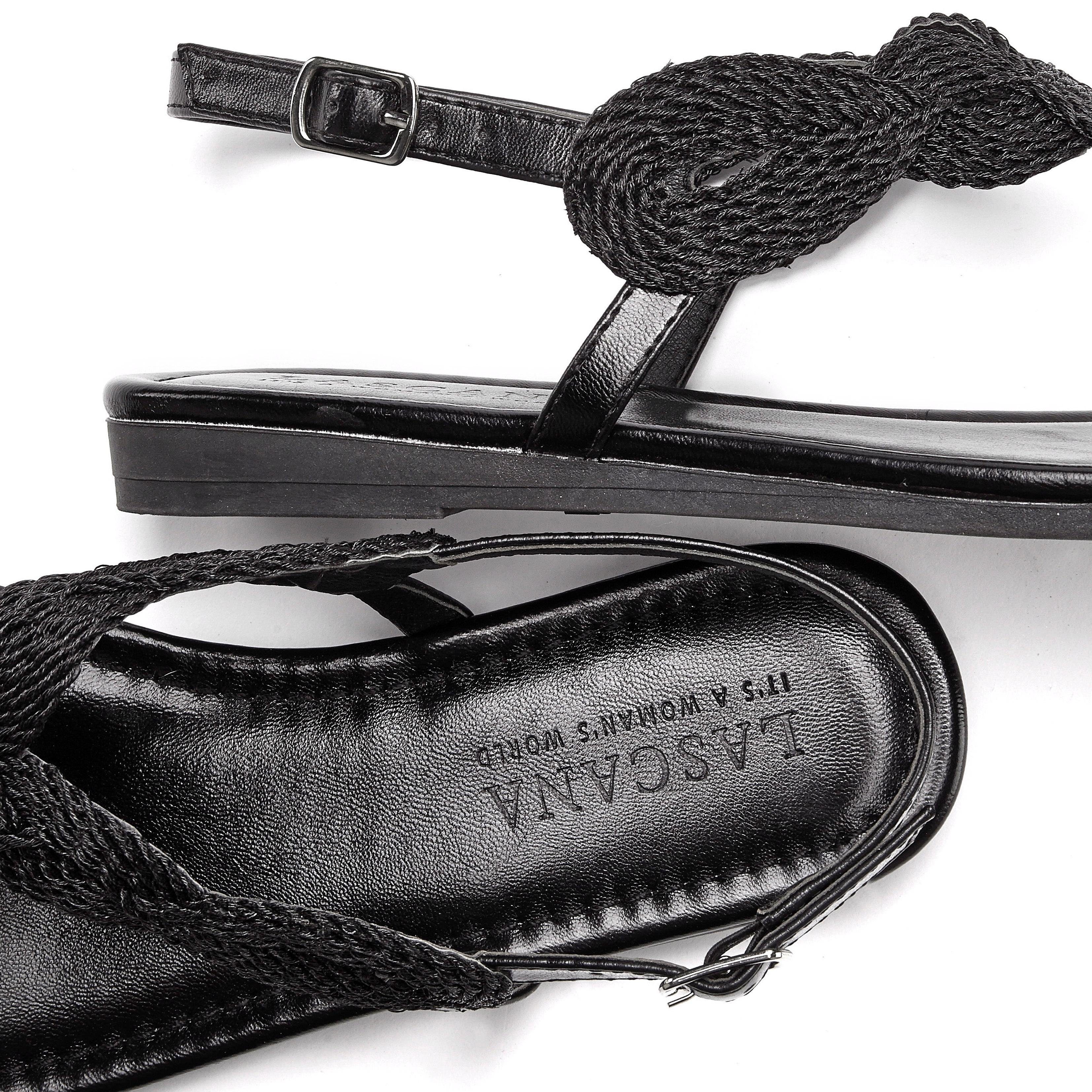 Lascana Teenslippers Sandaal, pantoletten in metallic-look VEGAN