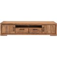 sit tv-meubel sanam van seesham hout met mooie structuur, breedte 205 cm beige