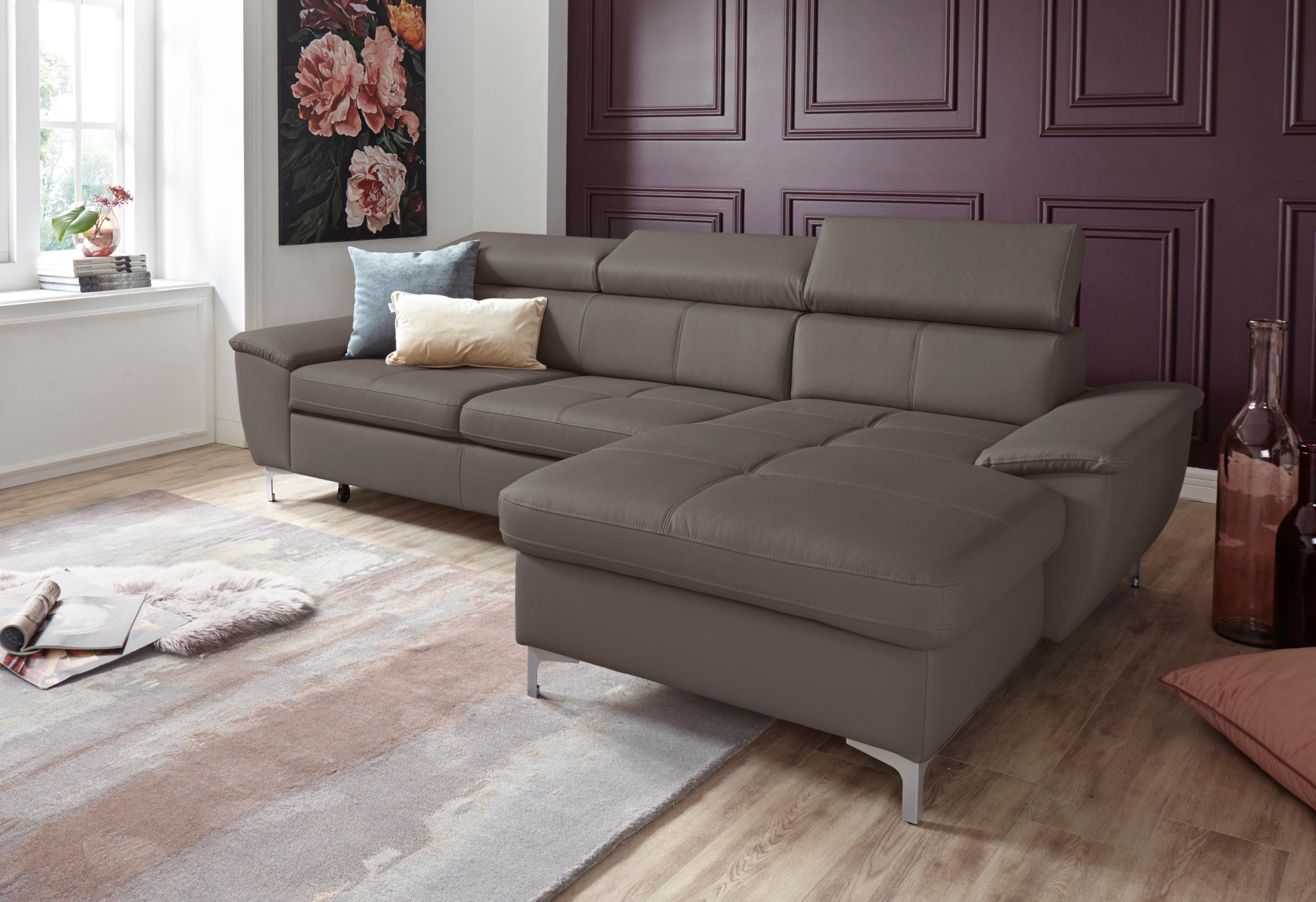 Otto exxpo - sofa fashion Hoekbank Azzano. comfortabel en handig. geweldige afwerking. L-vorm inclusief verstelbare hoofdsteu... aanbieding