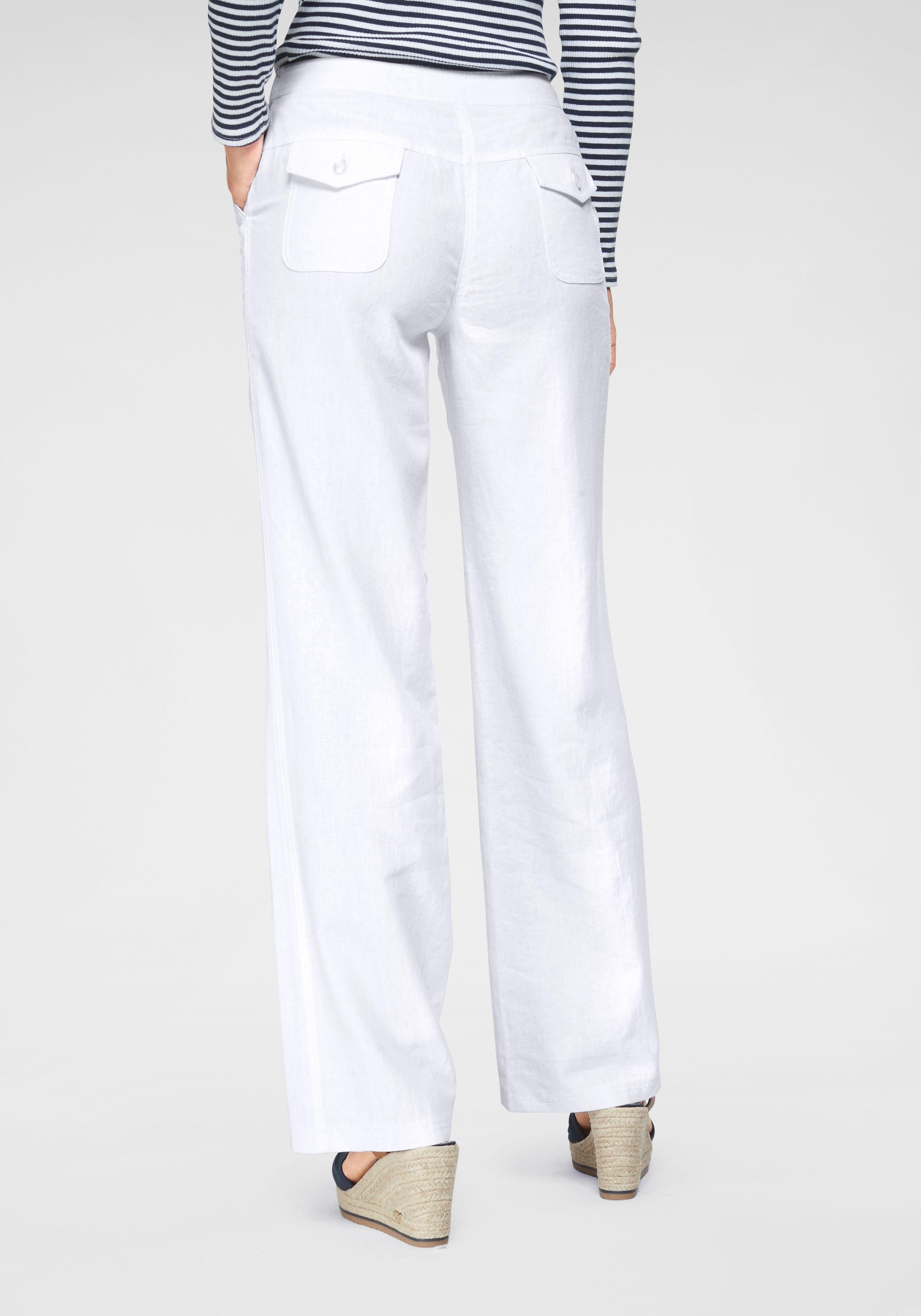 Aniston CASUAL Linnen broek met bindstrik