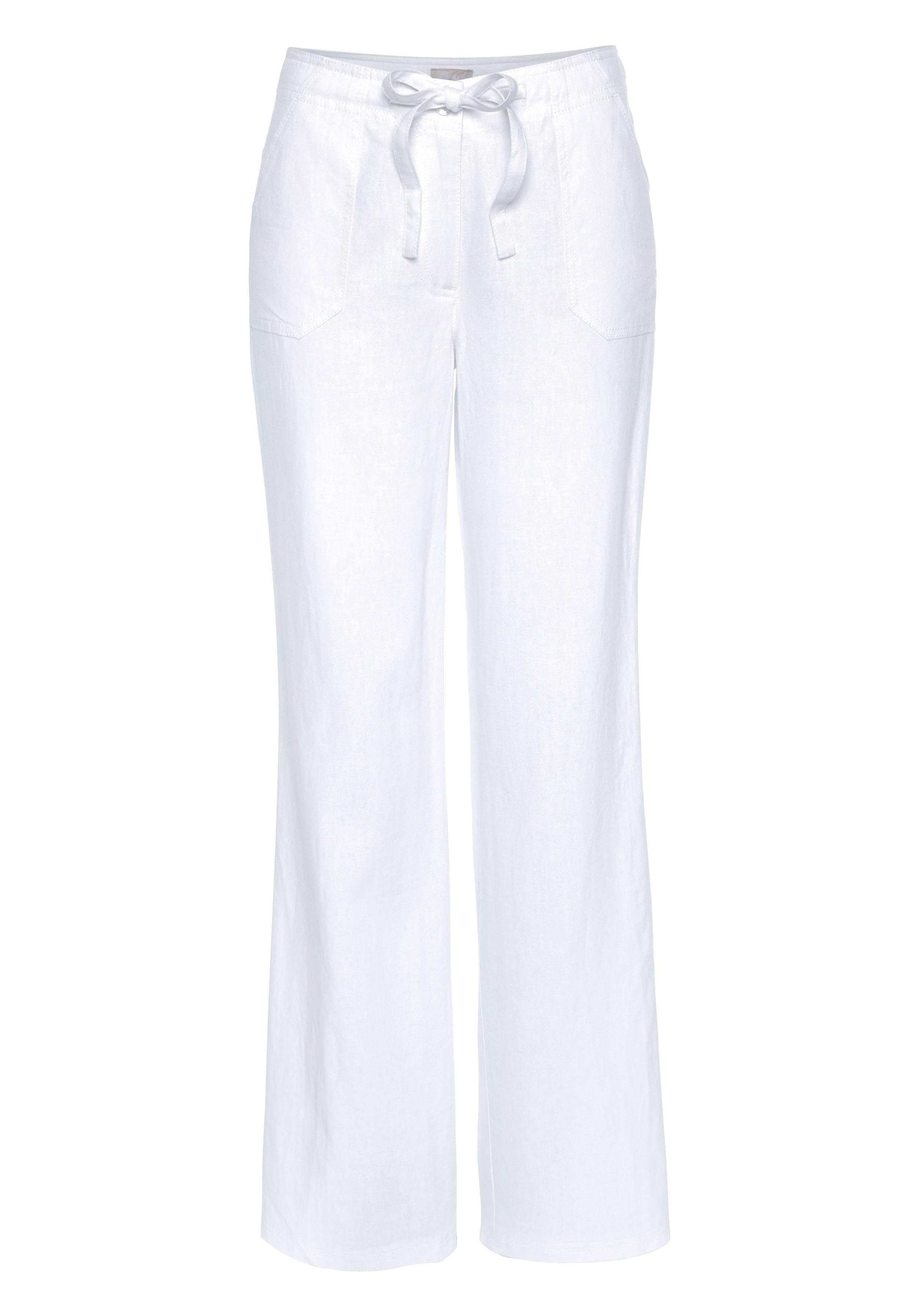 Aniston CASUAL Linnen broek met bindstrik