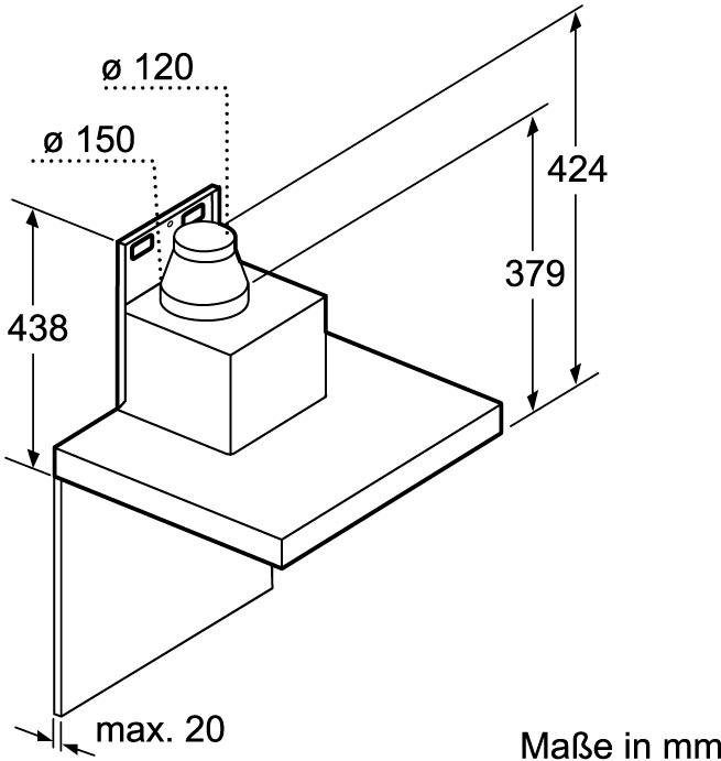 NEFF Wandkap D95BMP5N0 90 cm breed