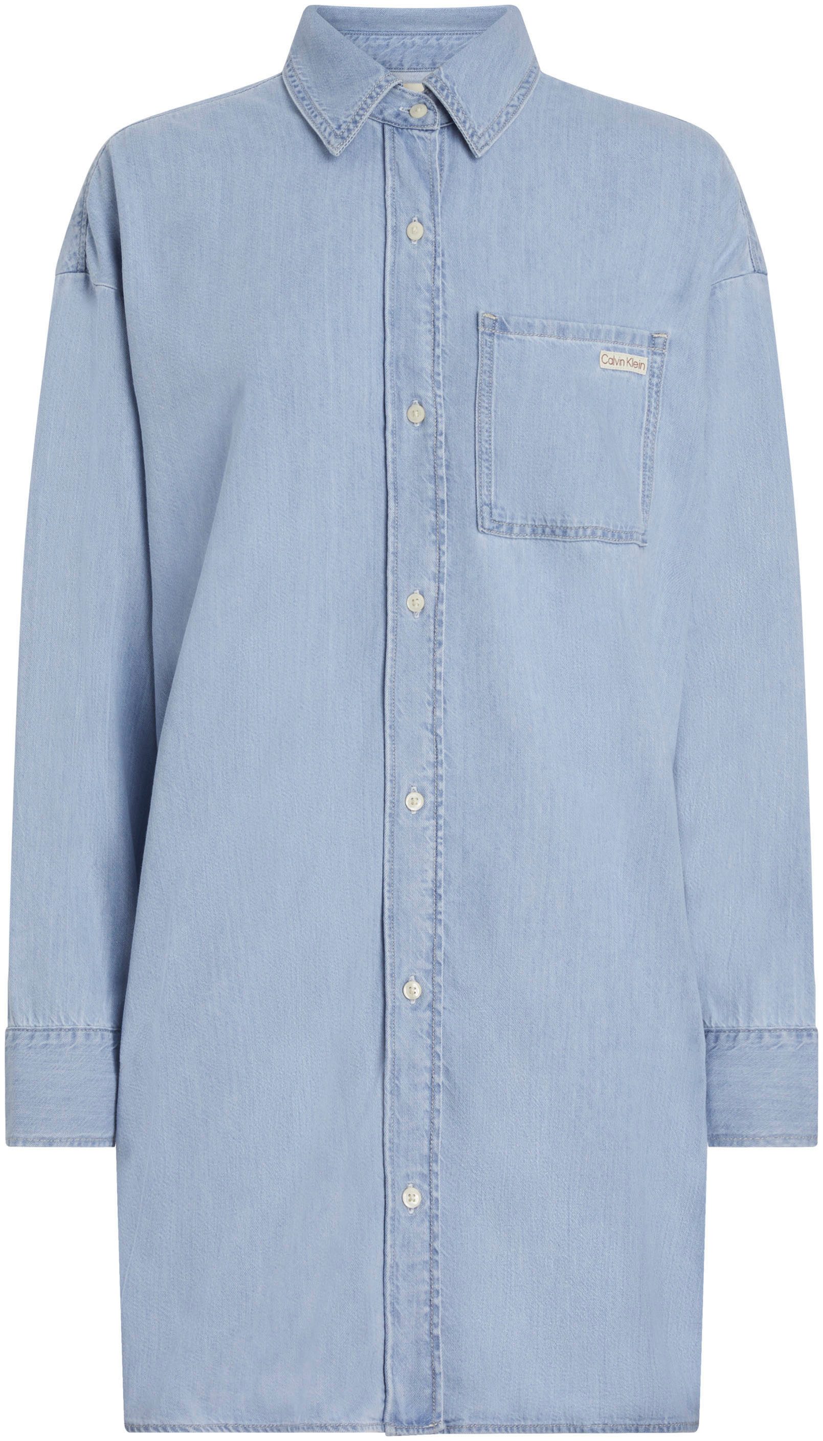 Calvin Klein Jeans jurk TENCEL LOOSE SHIRT DENIM DRESS