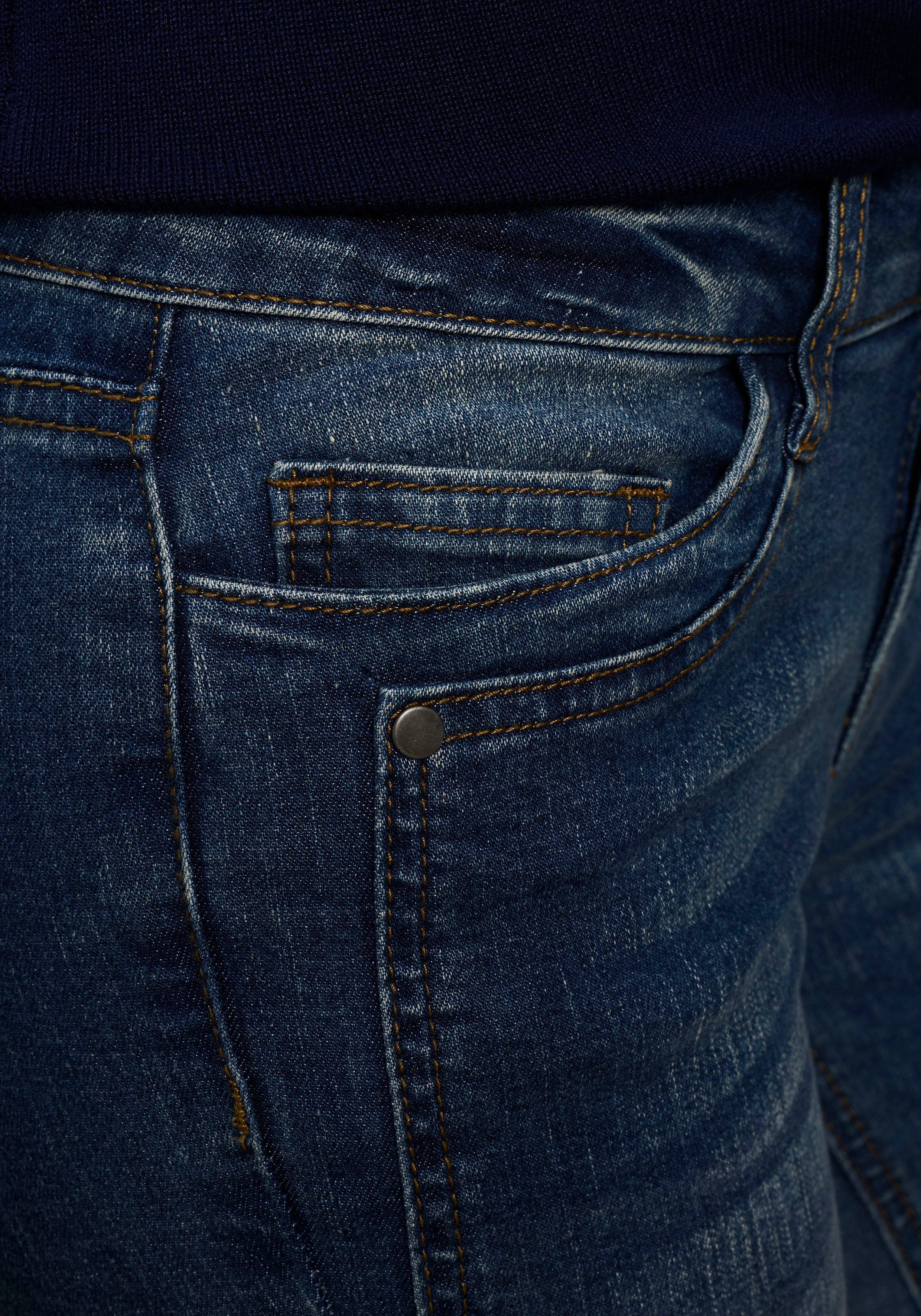 Arizona Skinny fit jeans Met geren extra-strakke been snit, lage taille