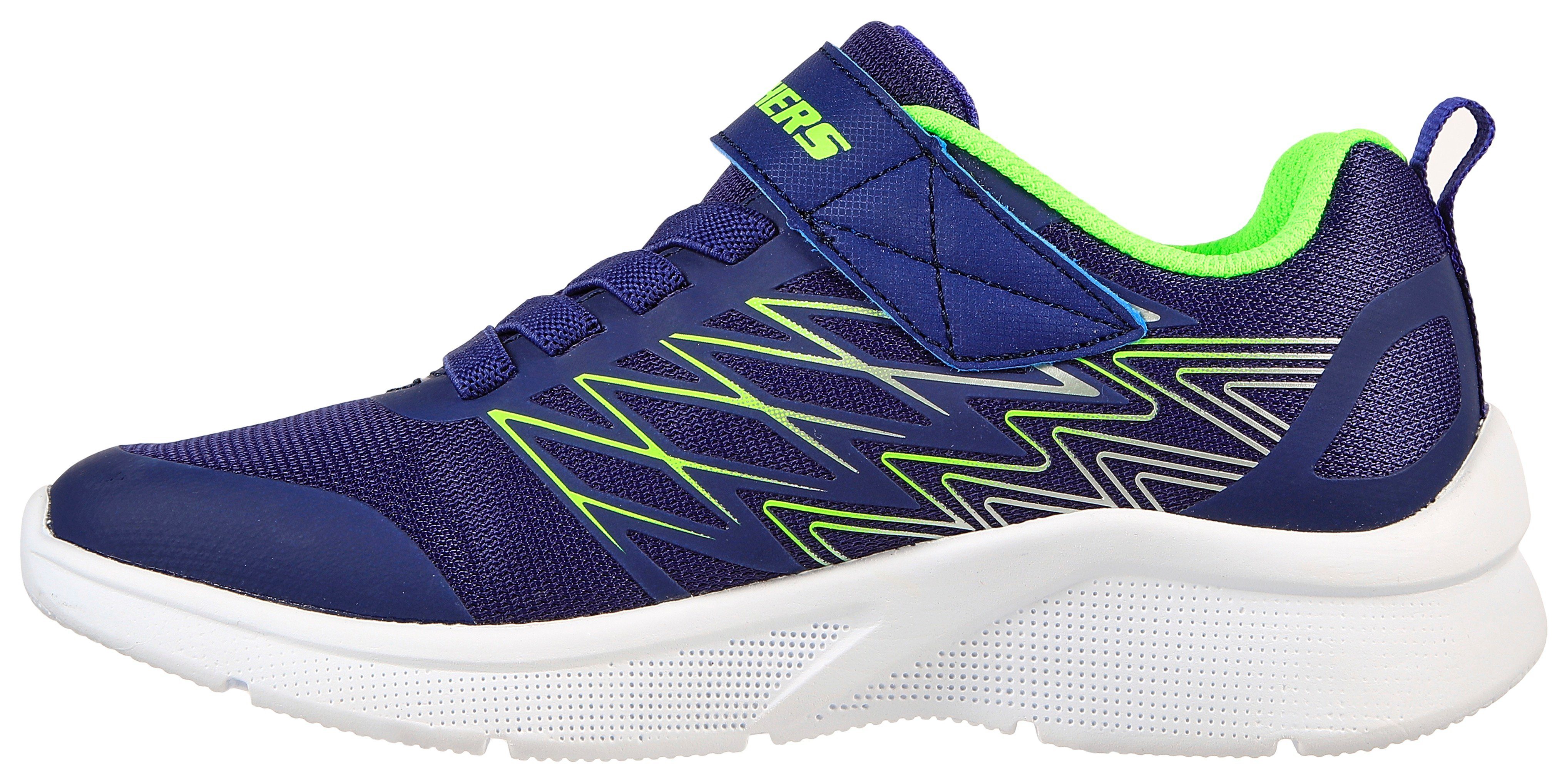 Skechers Sneakers Microspec met contrastafwerking, vrijetijdsschoen, lage schoen, veterschoen