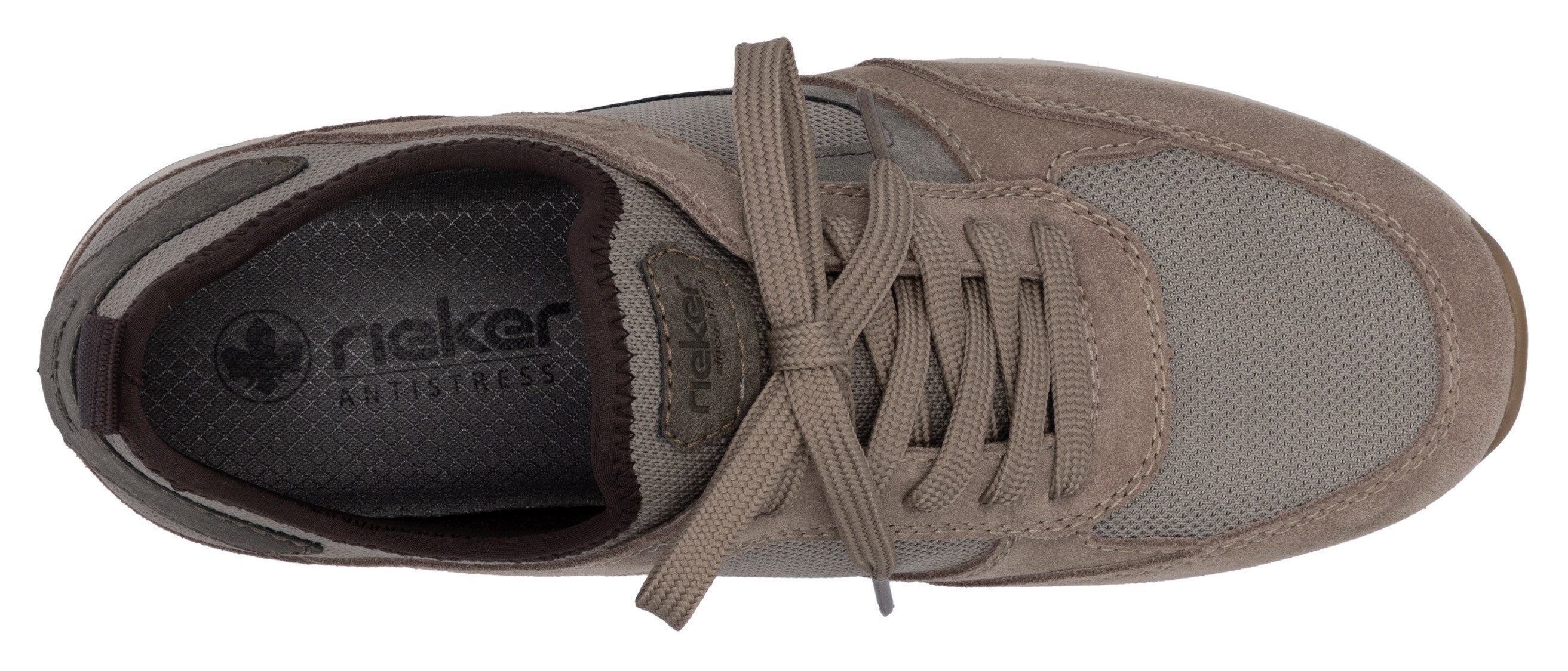 Rieker Slip-on sneakers , instapschoen, lage schoen, vrijetijdssneaker met vetelement