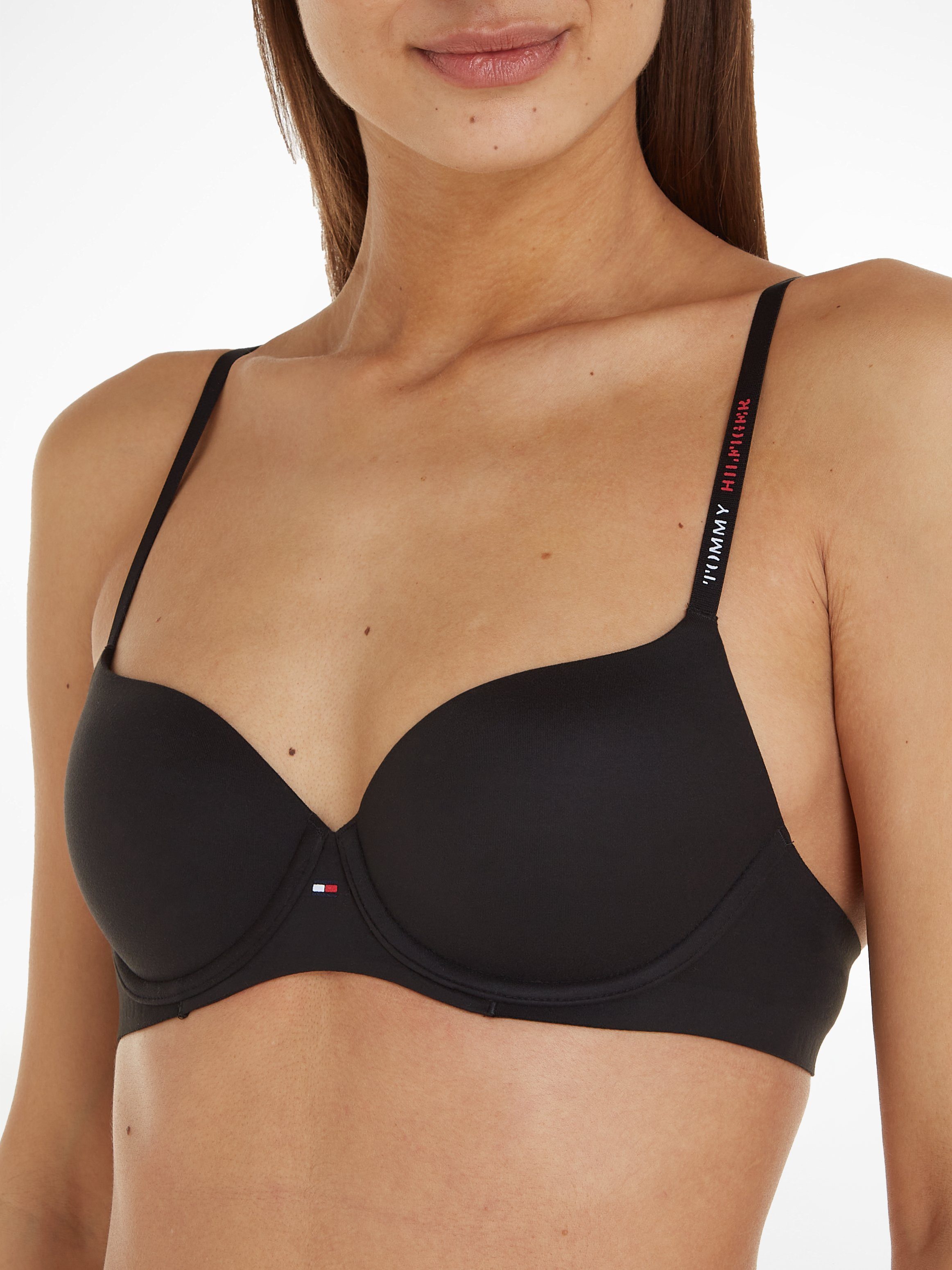 Tommy Hilfiger Underwear Beugelloze-bh DEMI BRA met tommy hilfiger-logo-opschrift op de bandjes