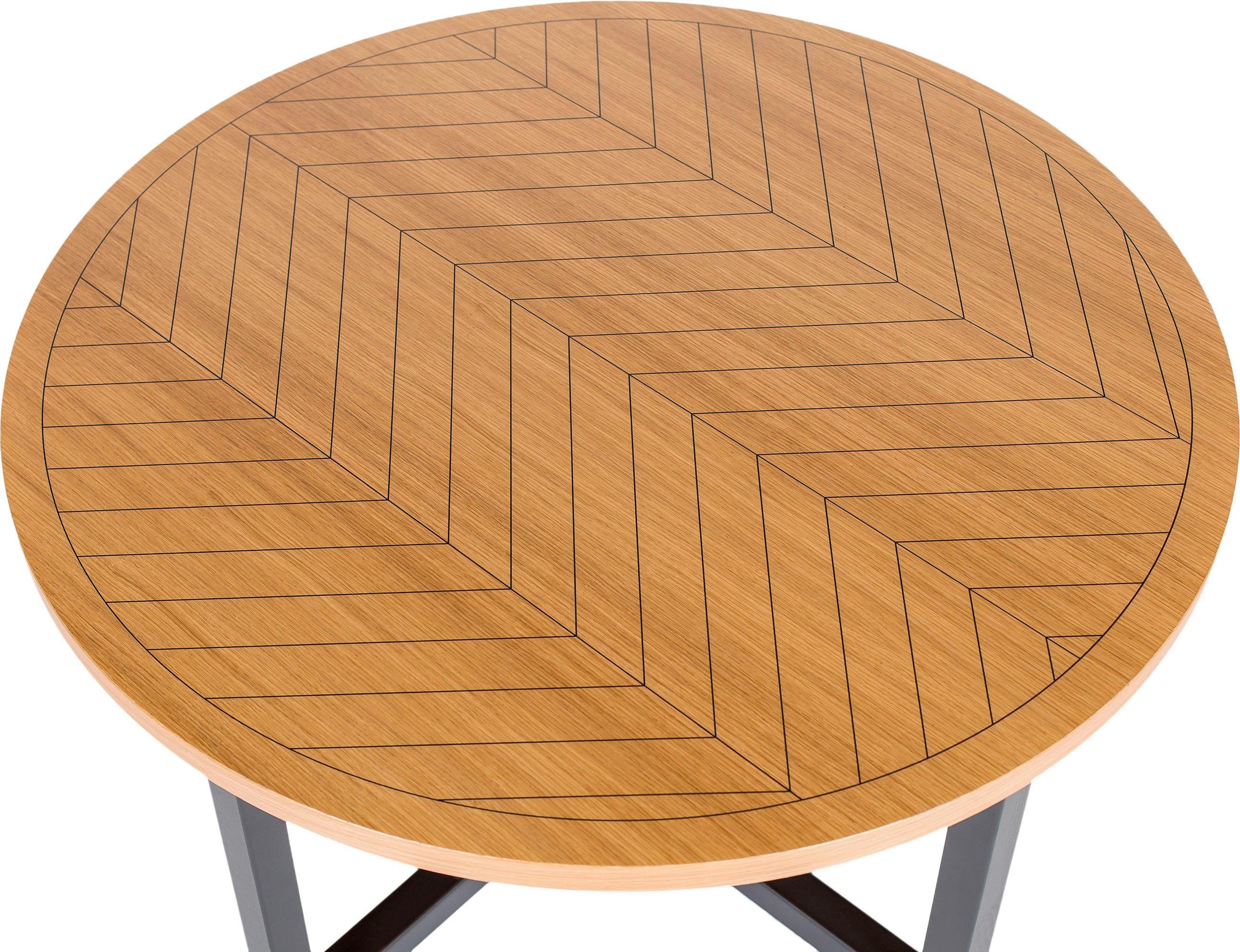 Woodman Salontafel Camden van gedeeltelijk massief berkenhout, breedte 80 cm