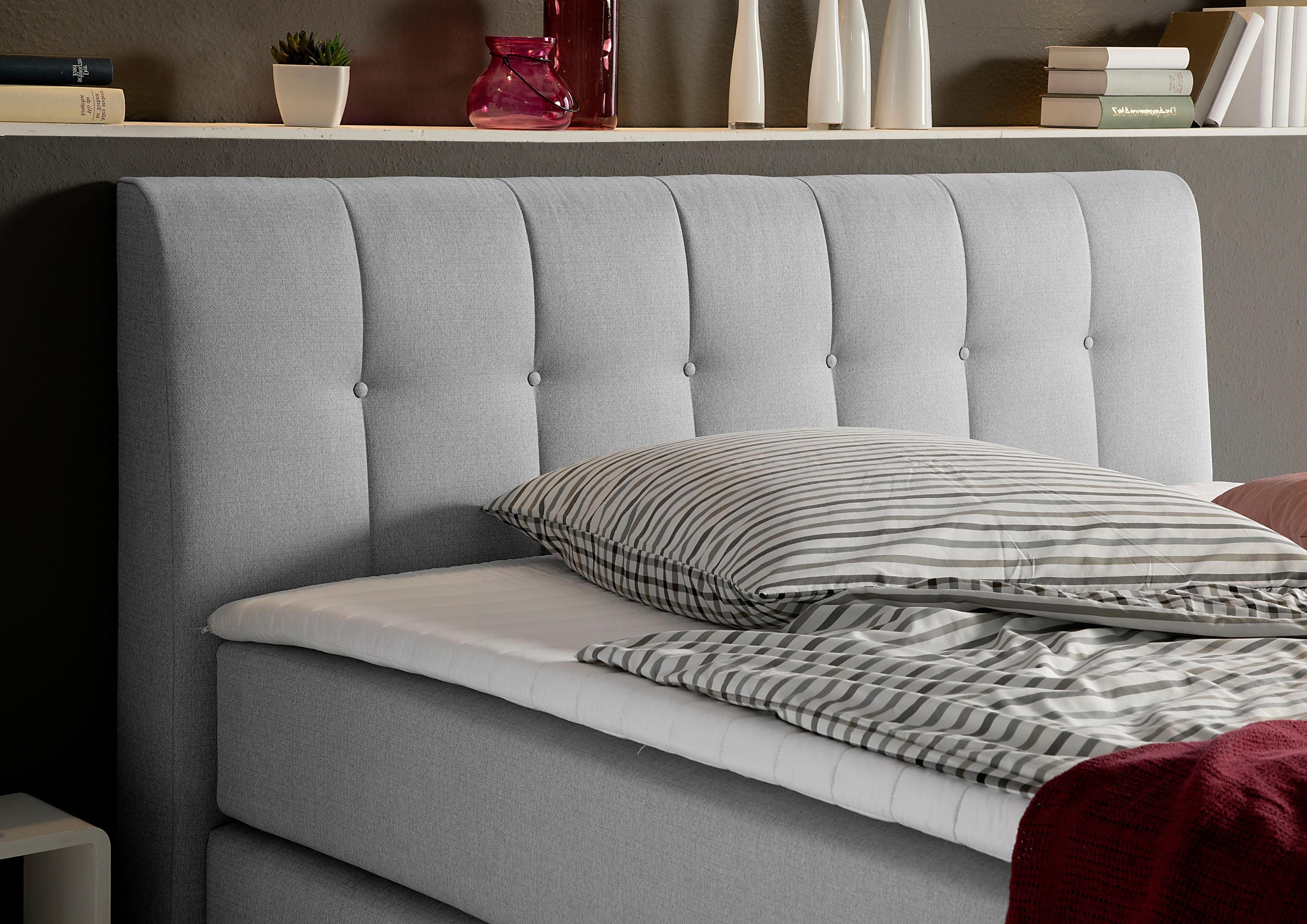 Places of Style Boxspring Cafone incl. topmatras, 5 breedtes, 3 matrassoorten en 3 hardheden ter keuze
