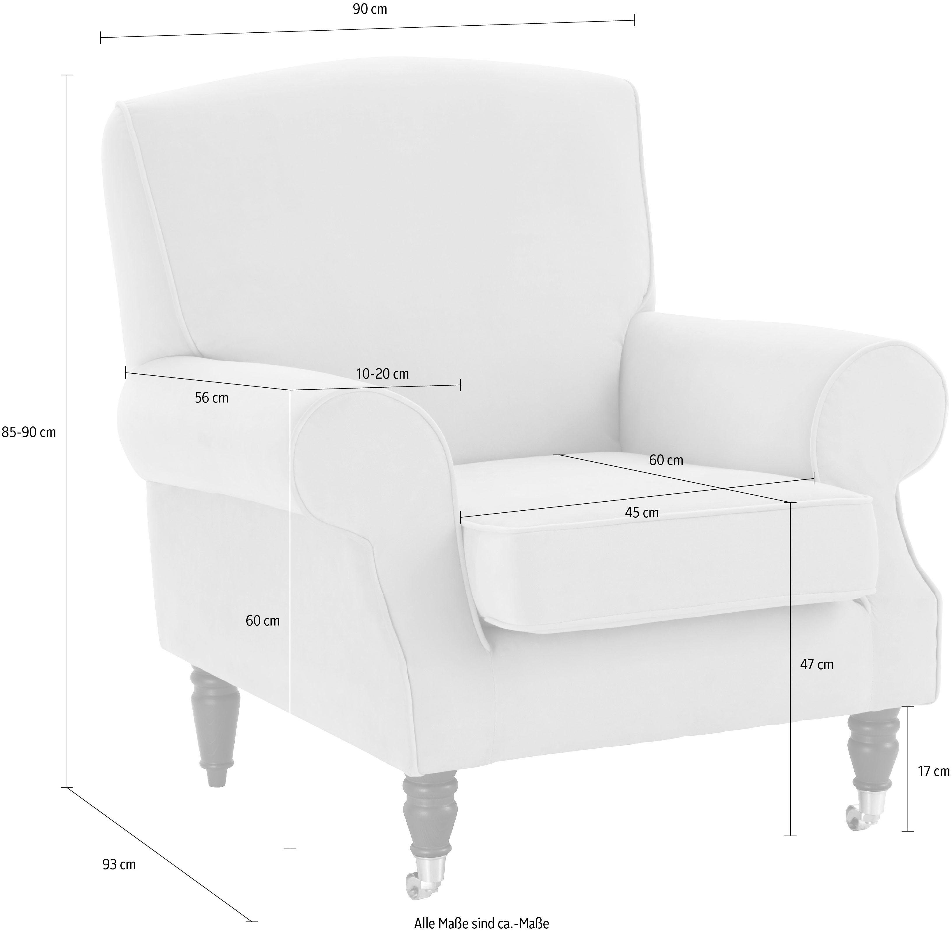 Guido Maria Kretschmer Home&Living Fauteuil Rennes in fluweellook of katoenmix