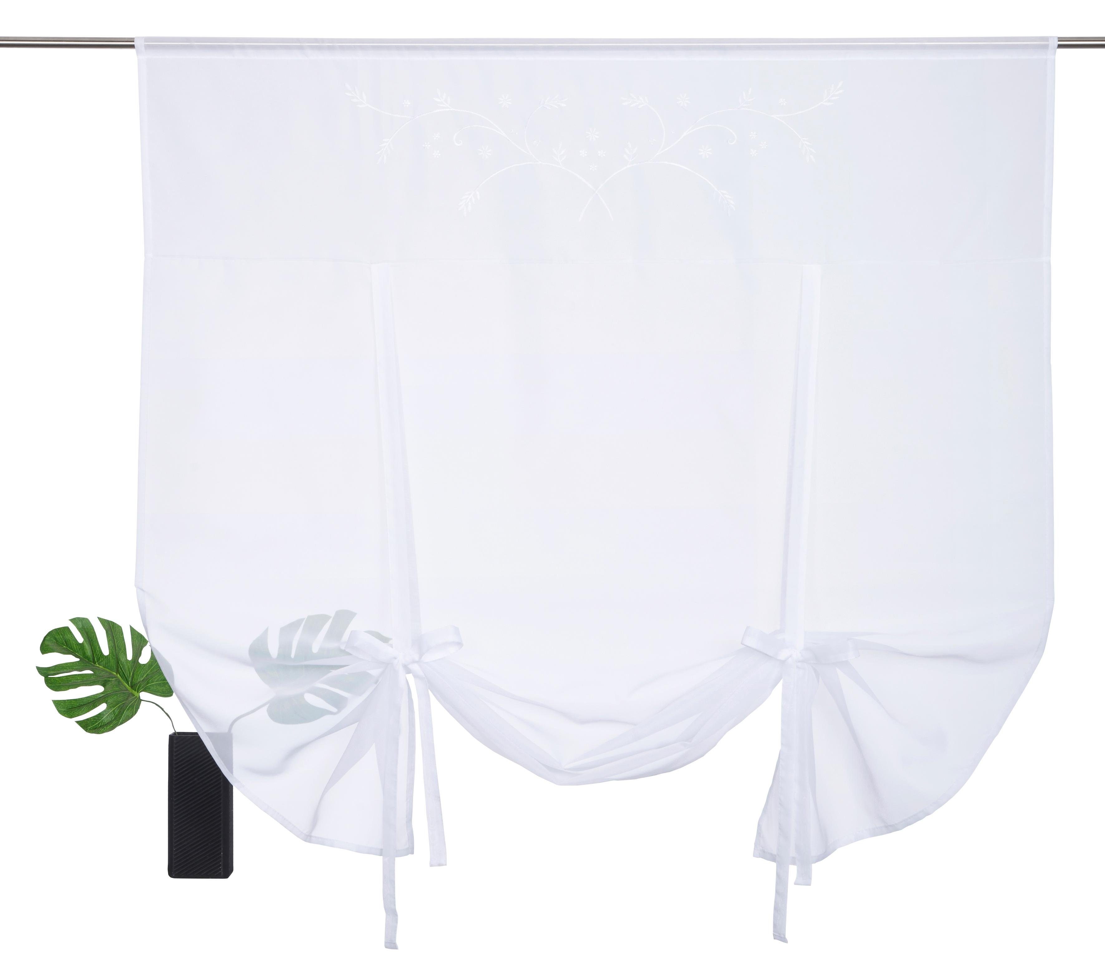 Home affaire Gordijn LULU transparant, voile met borduursel (1 stuk)