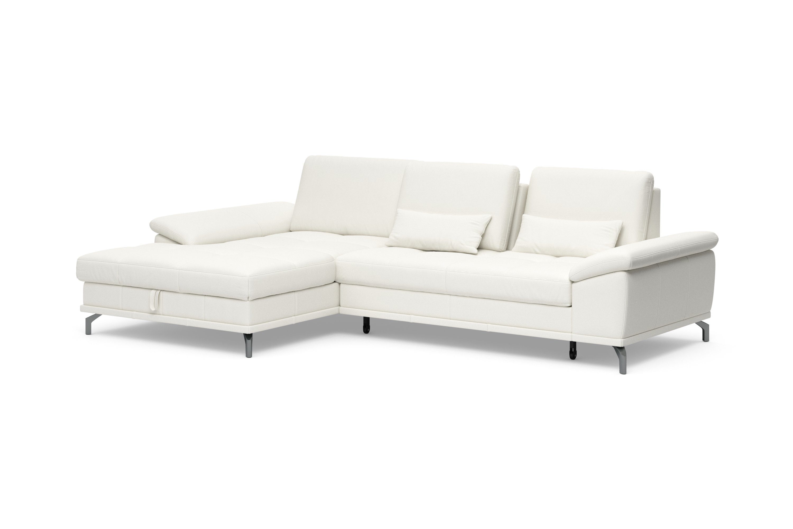 Places of Style Hoekbank Costello L-vorm, met zitdiepteverstelling, armleuningverstelling en
